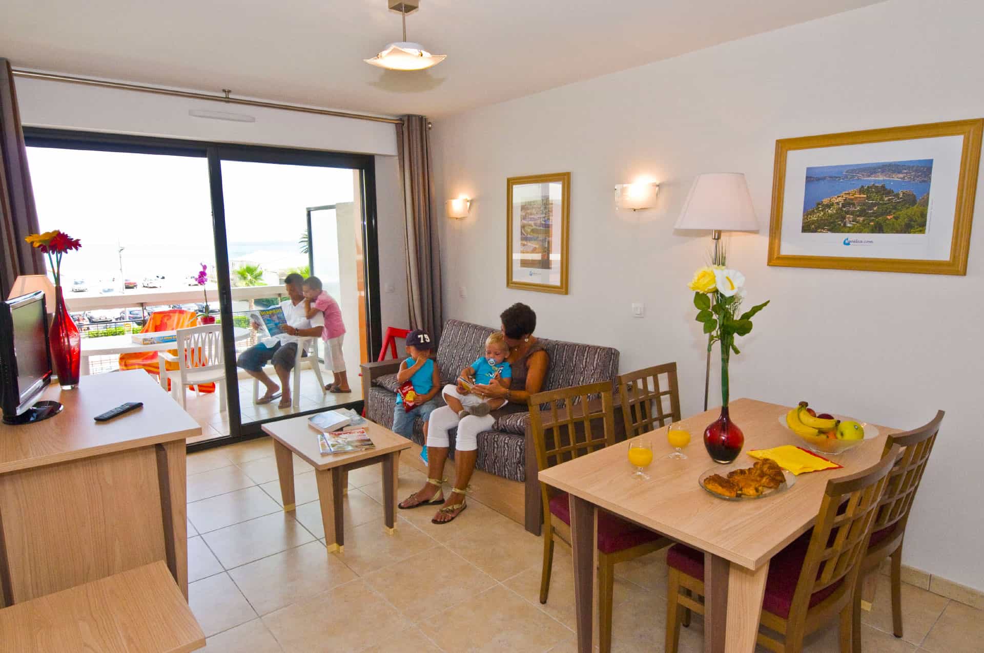 Exemple d'intérieur de la résidence Goélia Royal Cap à Villeneuve Loubet Exemple d'intérieur de la résidence Goélia Royal Cap à Villeneuve Loubet