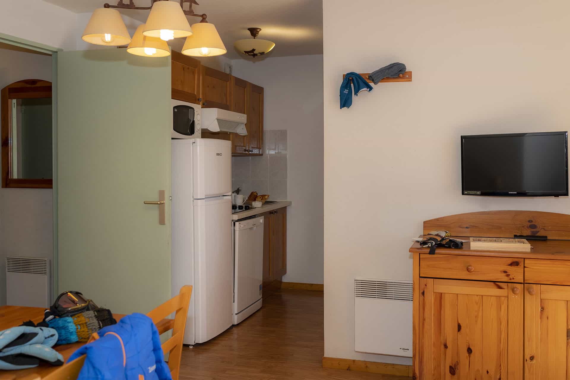 Example of the interior of the Le Blanchot holiday residence in Pralognan-la-Vanoise, in the Northern Alps Example of the interior of the Le Blanchot holiday residence in Pralognan-la-Vanoise, in the Northern Alps