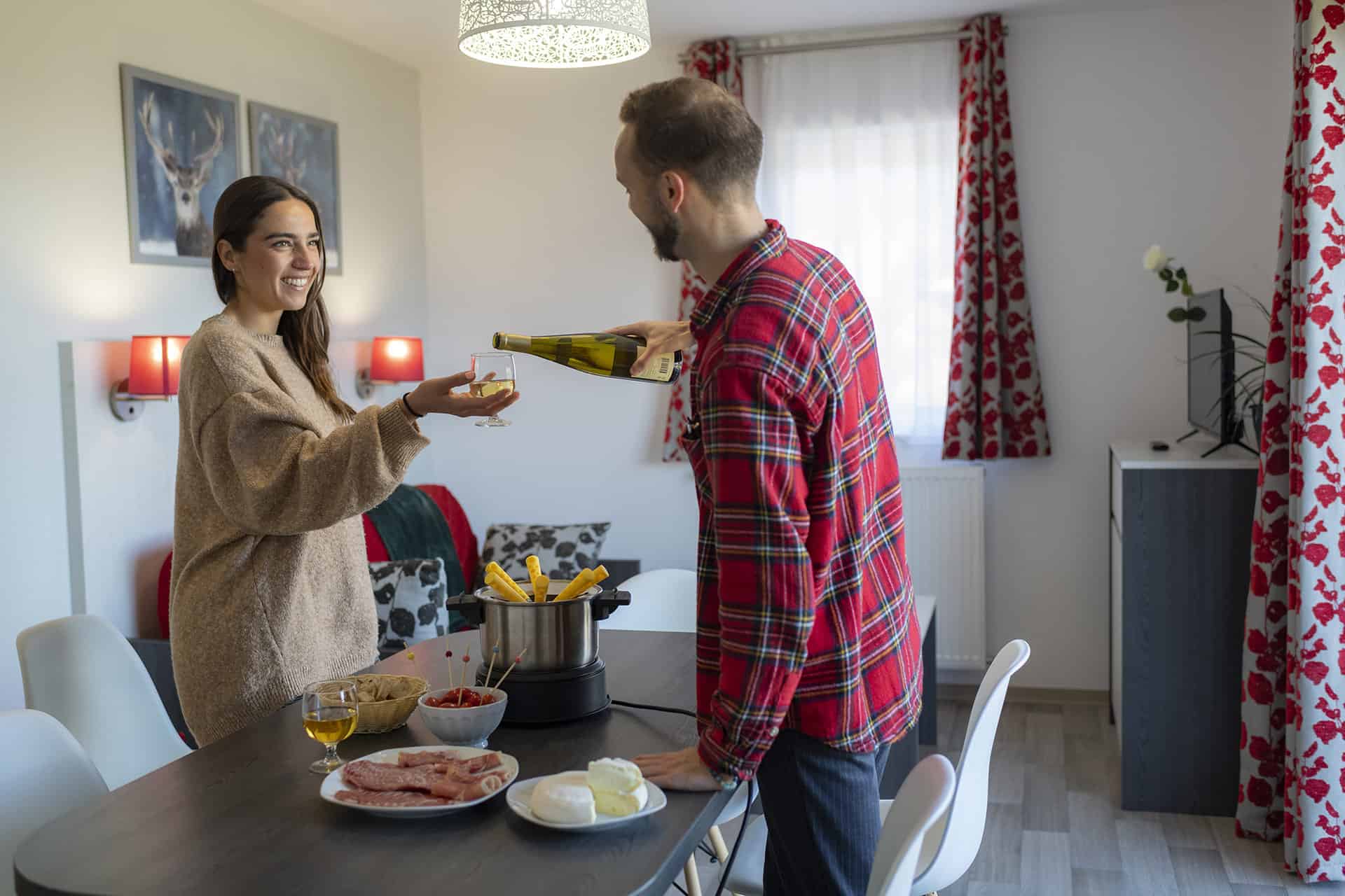 Exemple d'intérieur de la résidence de vacances Les Chalets des Pistes à Combloux, dans les Alpes du Nord Exemple d'intérieur de la résidence de vacances Les Chalets des Pistes à Combloux, dans les Alpes du Nord