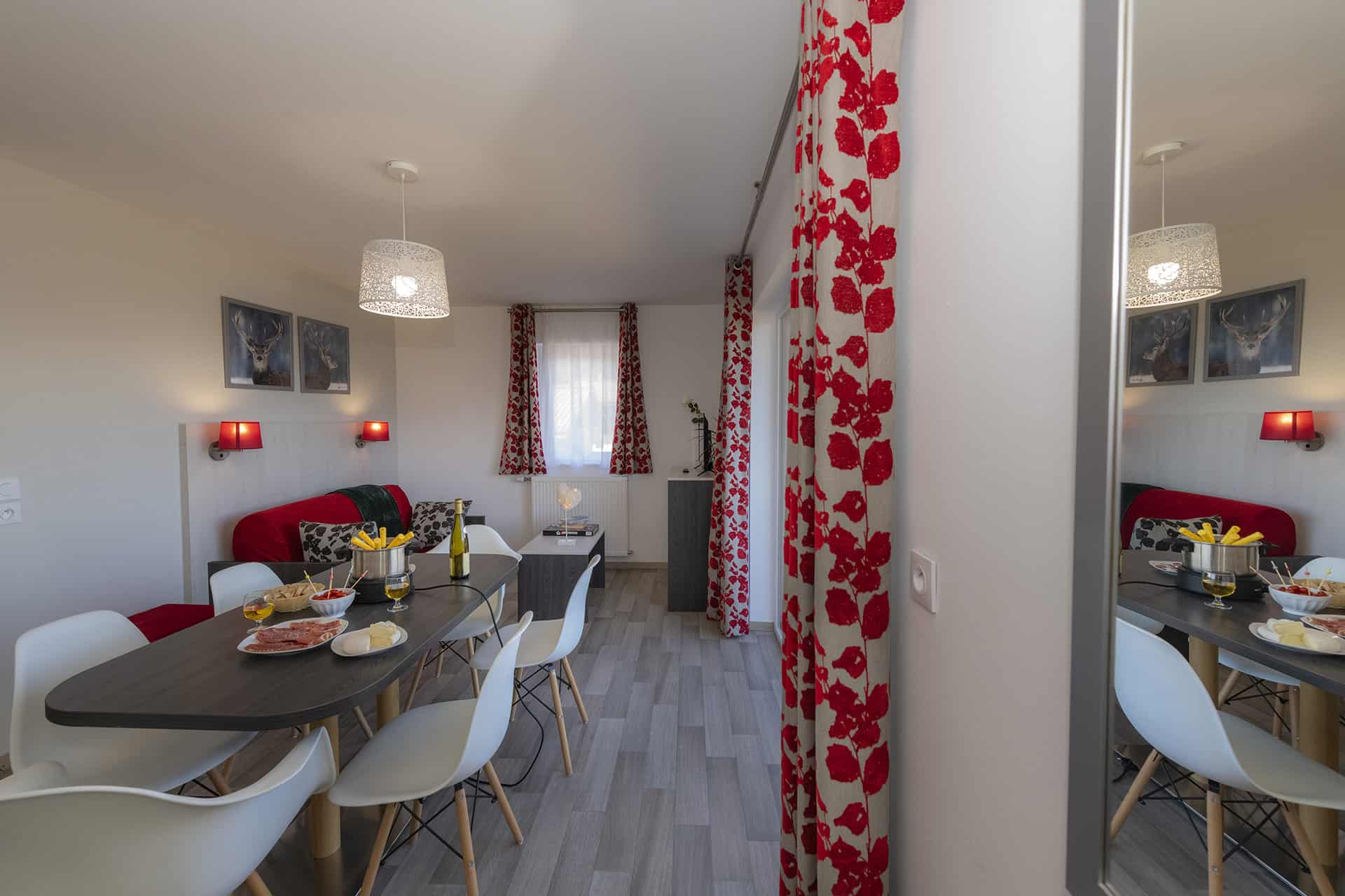 Exemple d'intérieur de la résidence de vacances Les Chalets des Pistes à Combloux, dans les Alpes du Nord Exemple d'intérieur de la résidence de vacances Les Chalets des Pistes à Combloux, dans les Alpes du Nord