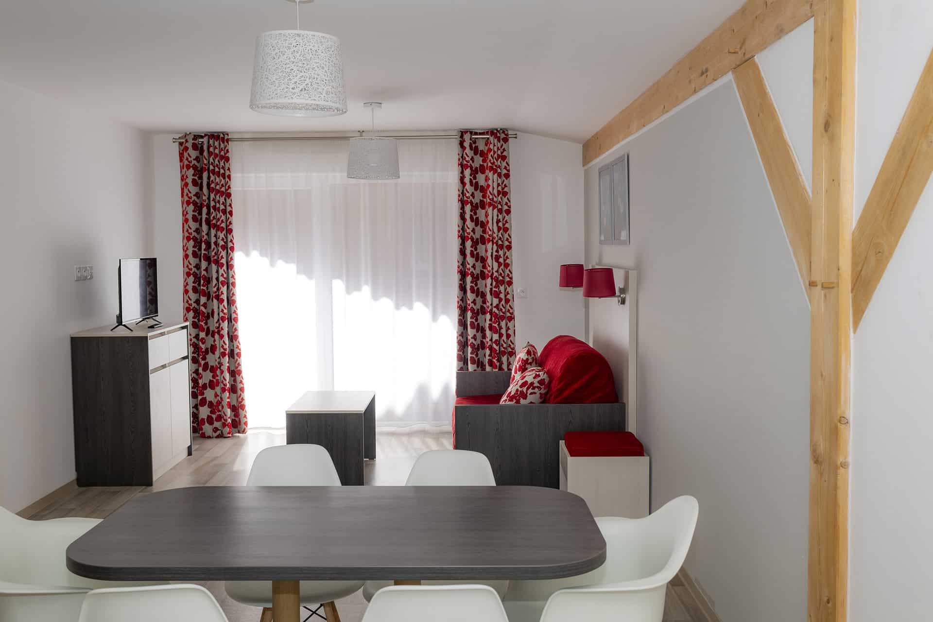 Exemple d'intérieur de la résidence de vacances Les Chalets des Pistes à Combloux, dans les Alpes du Nord Exemple d'intérieur de la résidence de vacances Les Chalets des Pistes à Combloux, dans les Alpes du Nord