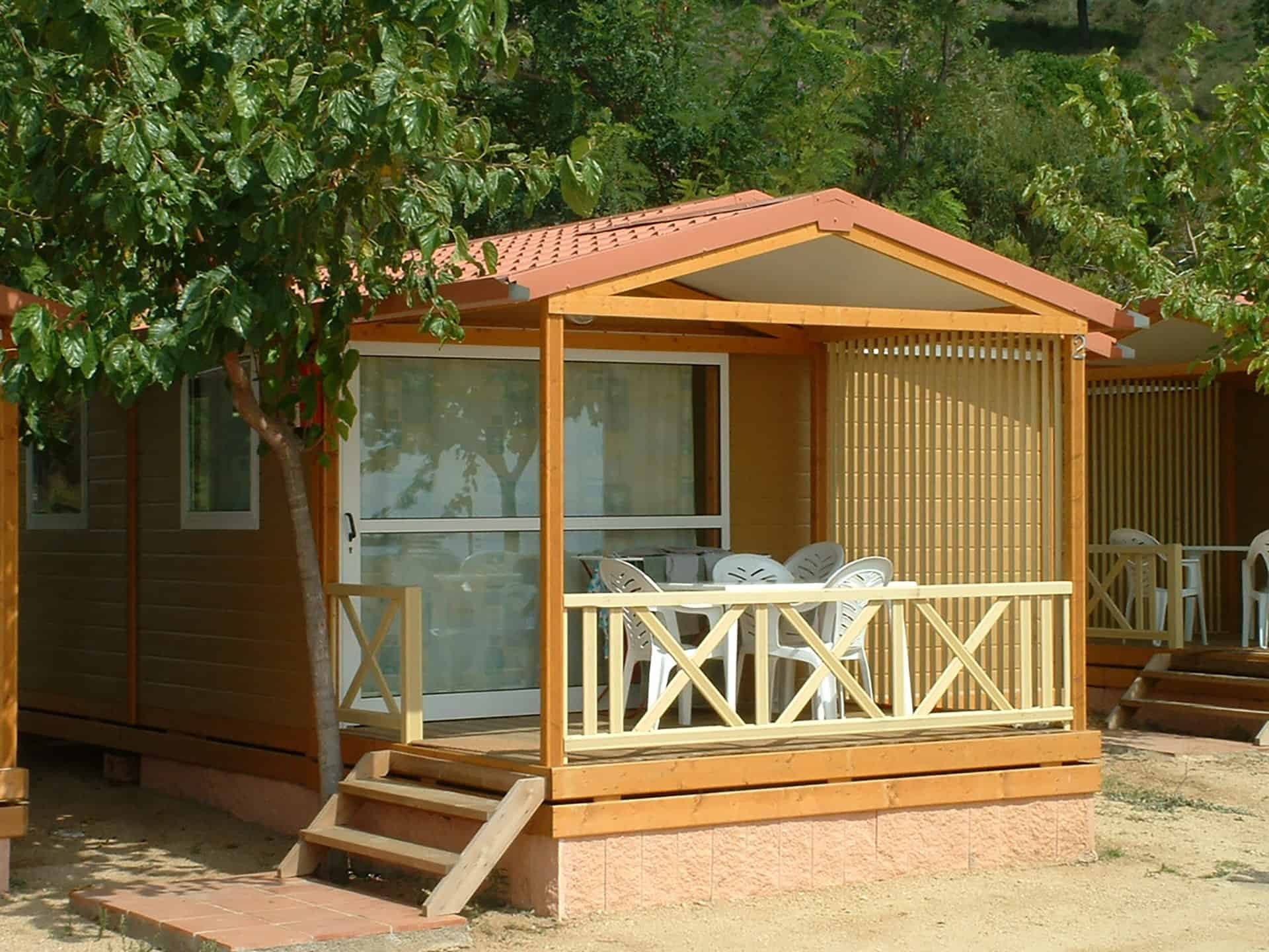 Exemple de bungalow 5 personnes de la résidence de vacances Roca Grossa à Calella, au sud de la Costa Brava, en Espagne Exemple de bungalow 5 personnes de la résidence de vacances Roca Grossa à Calella, au sud de la Costa Brava, en Espagne