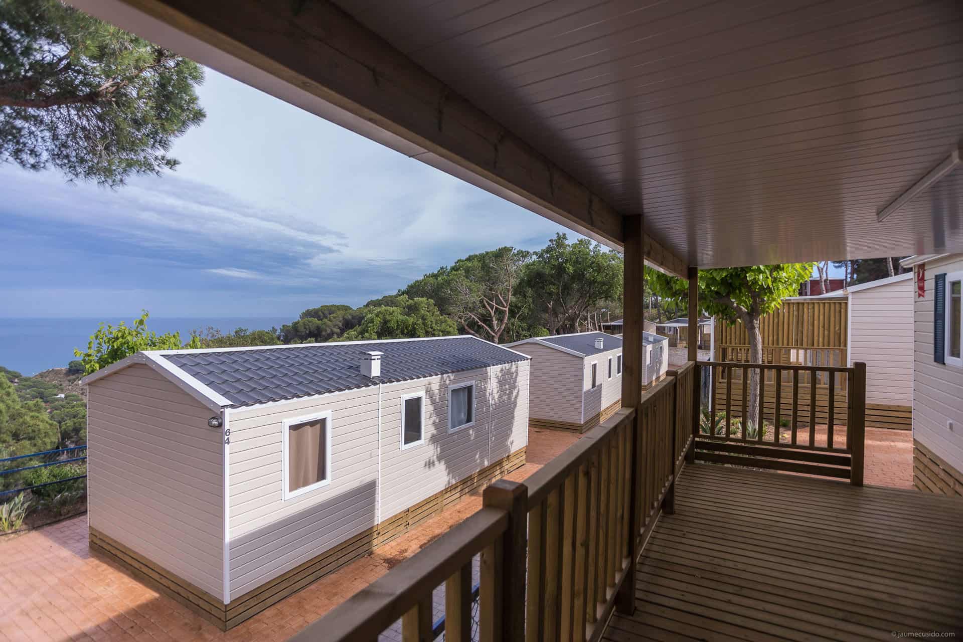 Exemple de mobile-home 6 personnes de la résidence de vacances Roca Grossa à Calella, au sud de la Costa Brava, en Espagne Exemple de mobile-home 6 personnes de la résidence de vacances Roca Grossa à Calella, au sud de la Costa Brava, en Espagne