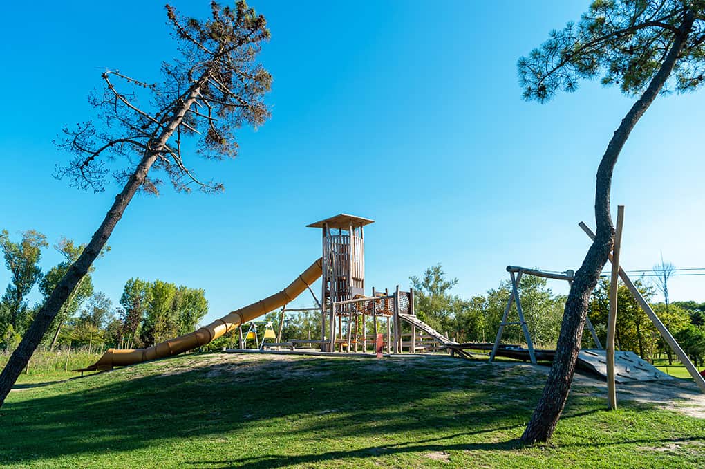 Parc pour enfant de la résidence vacances Albarella en Italie Parc pour enfant de la résidence vacances Albarella en Italie