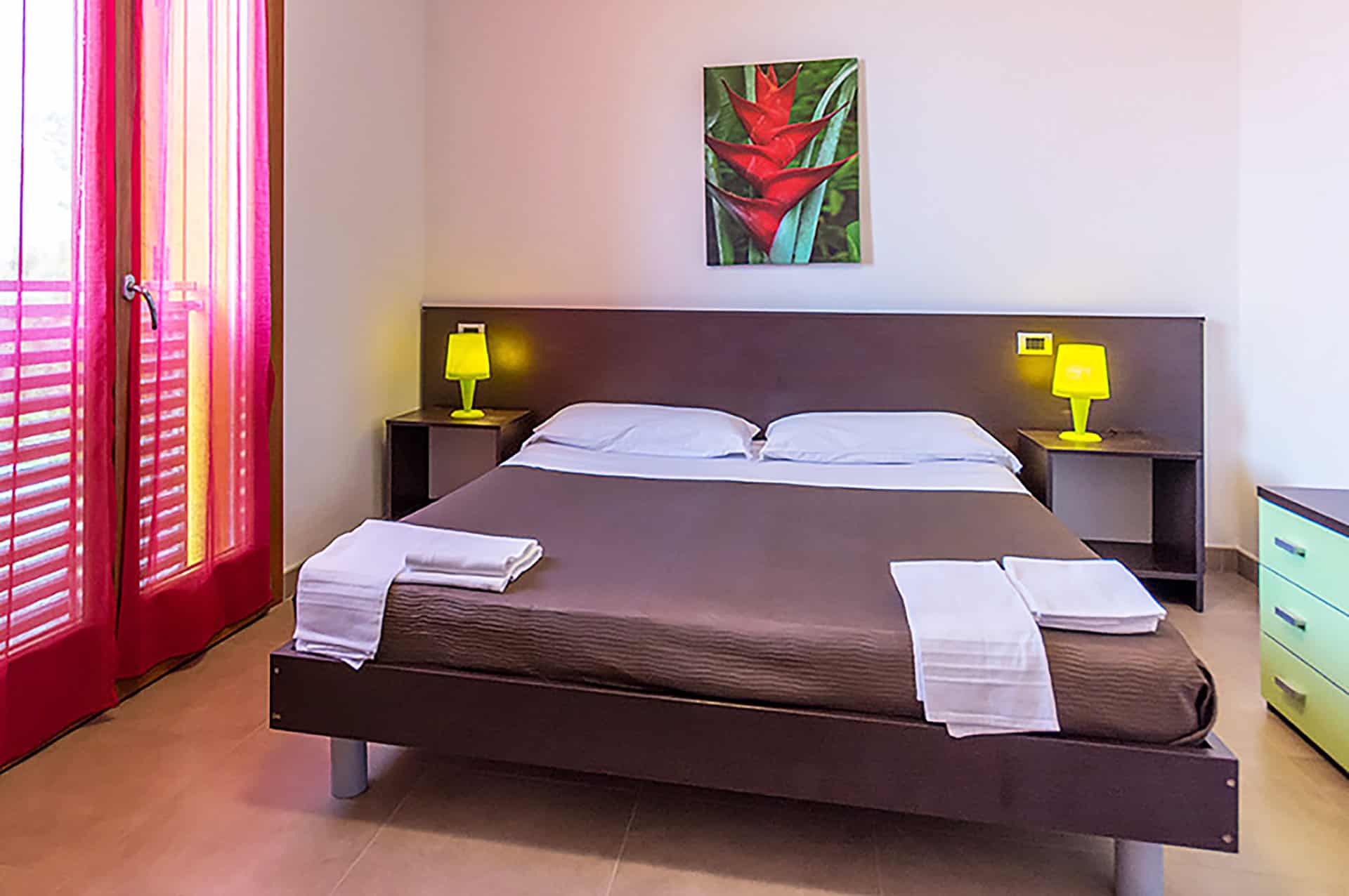 Chambre double d'un SM3 dans la résidence vacances Albarella en Italie Chambre double d'un SM3 dans la résidence vacances Albarella en Italie