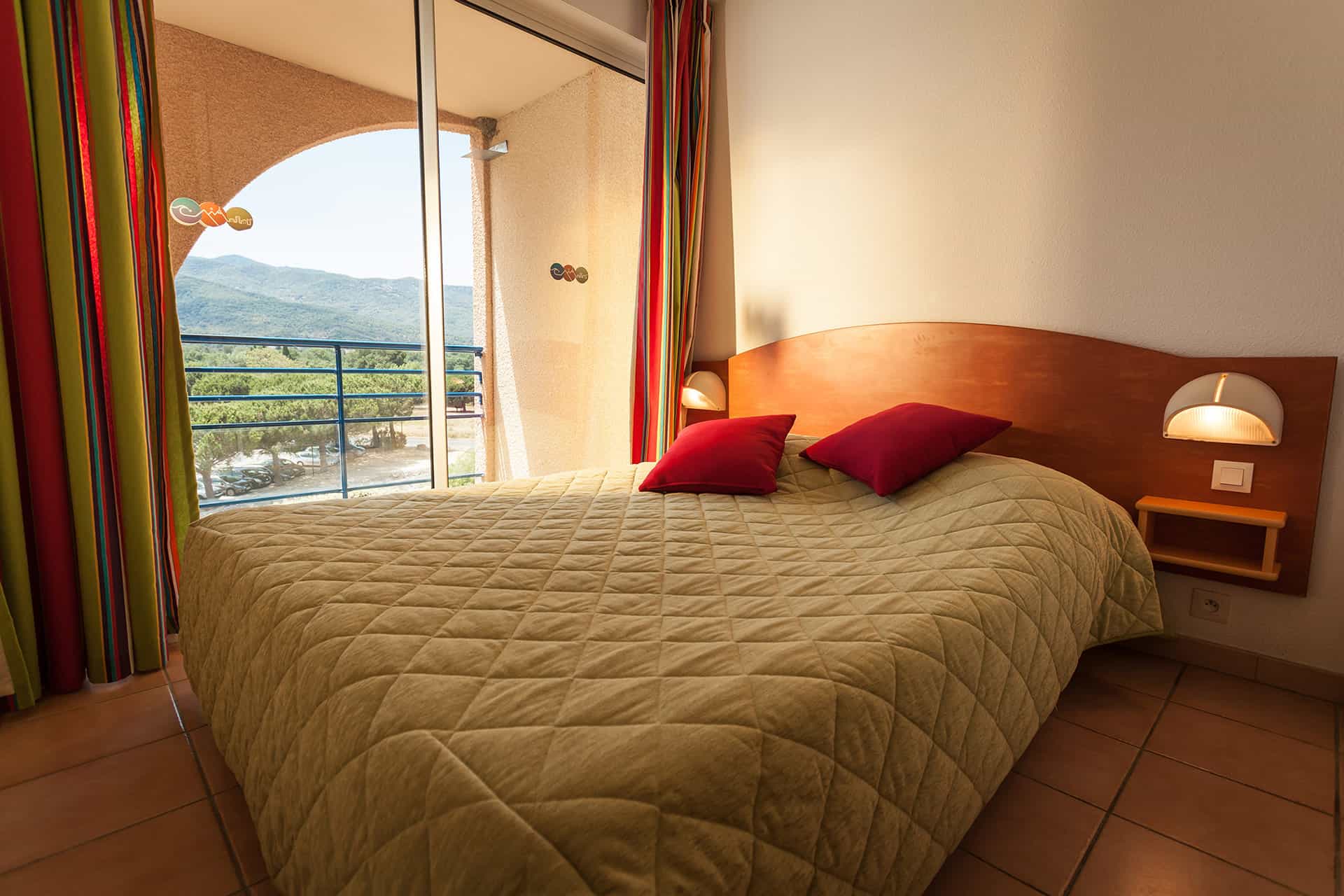 Exemple de chambre de la résidence Port Argelès Exemple de chambre de la résidence Port Argelès