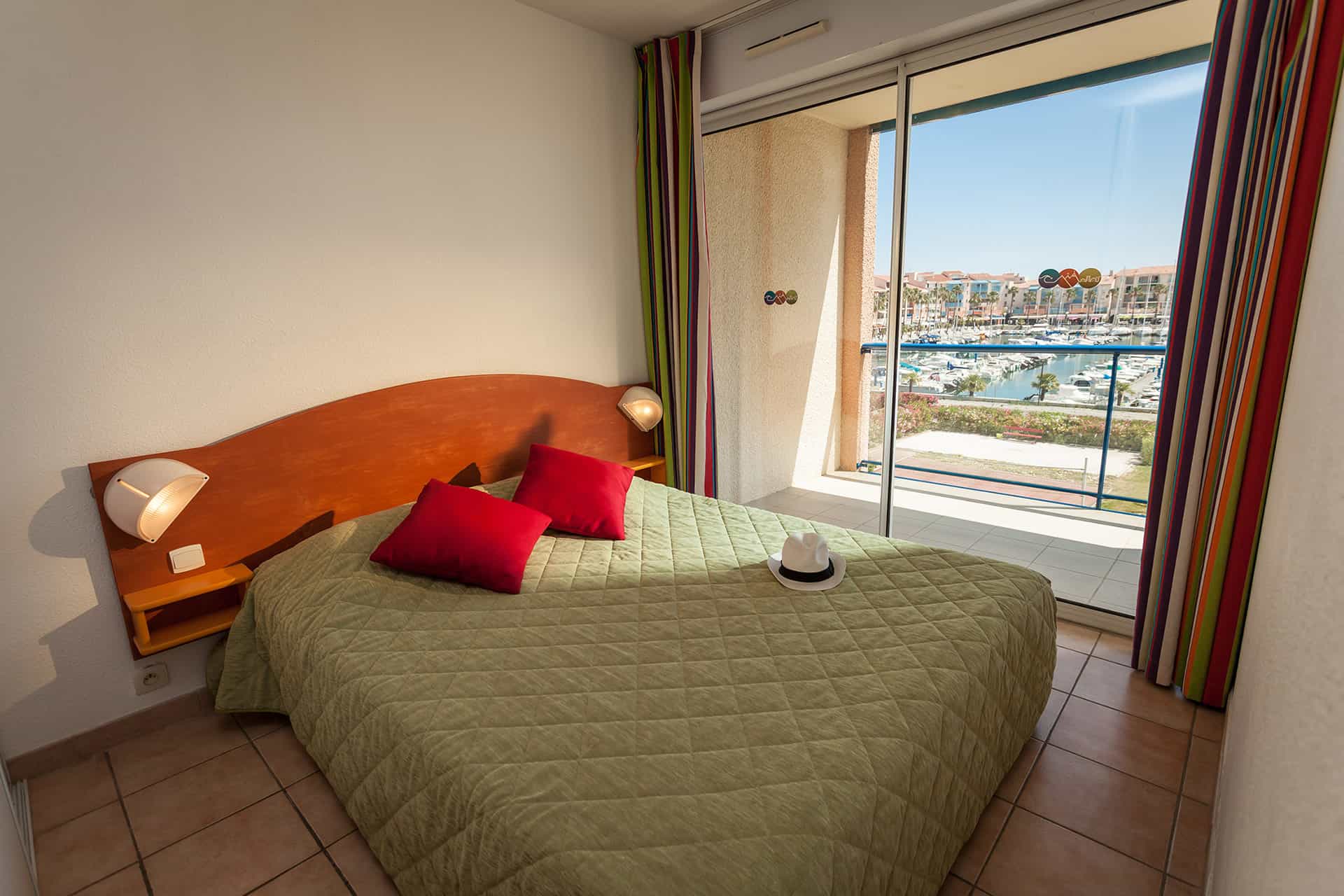 Exemple de chambre de la résidence Port Argelès Exemple de chambre de la résidence Port Argelès