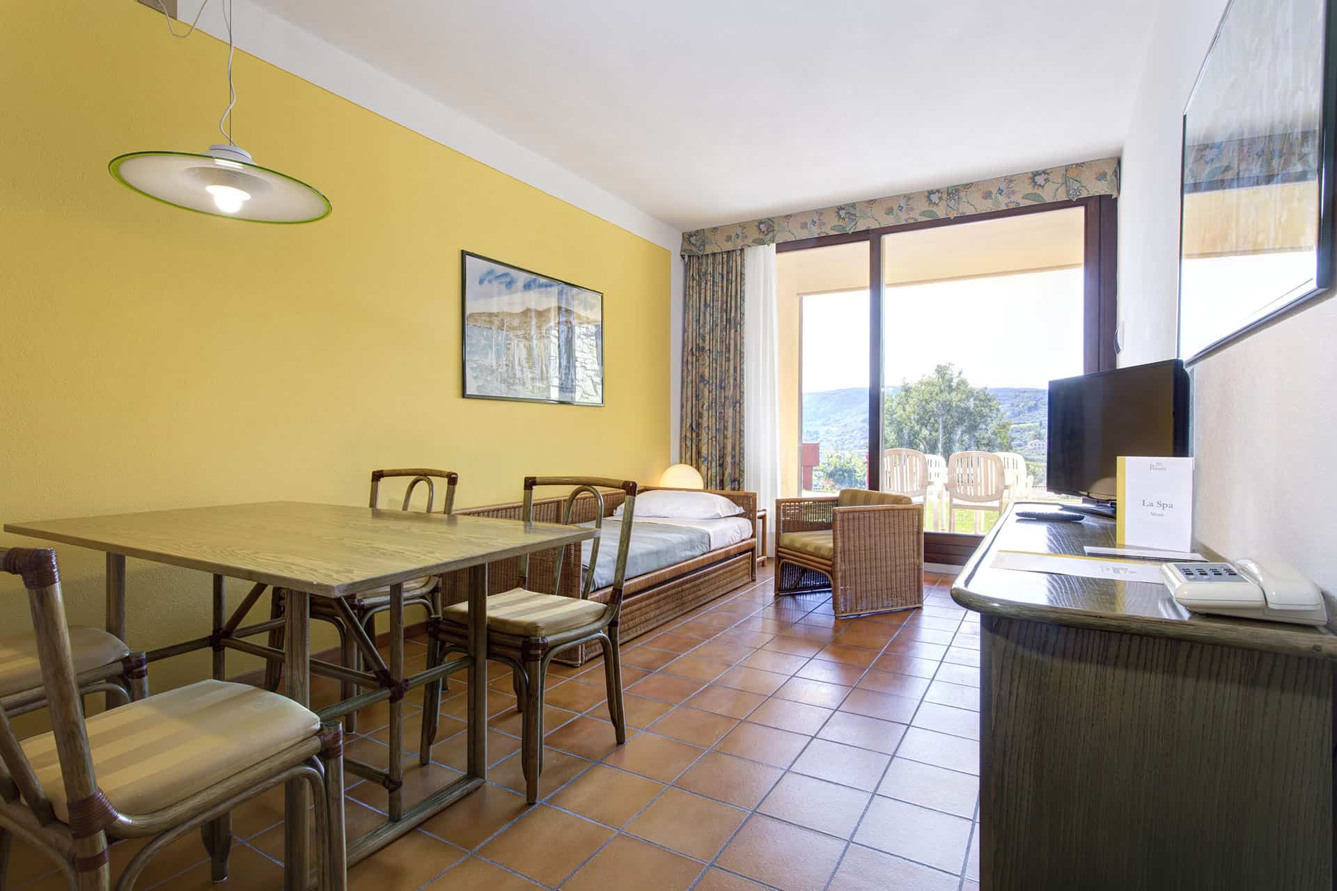 Exemple d'intérieur de la résidence de vacances Poiano Resort à Garda, proche du Lac de Garde, en Italie Exemple d'intérieur de la résidence de vacances Poiano Resort à Garda, proche du Lac de Garde, en Italie