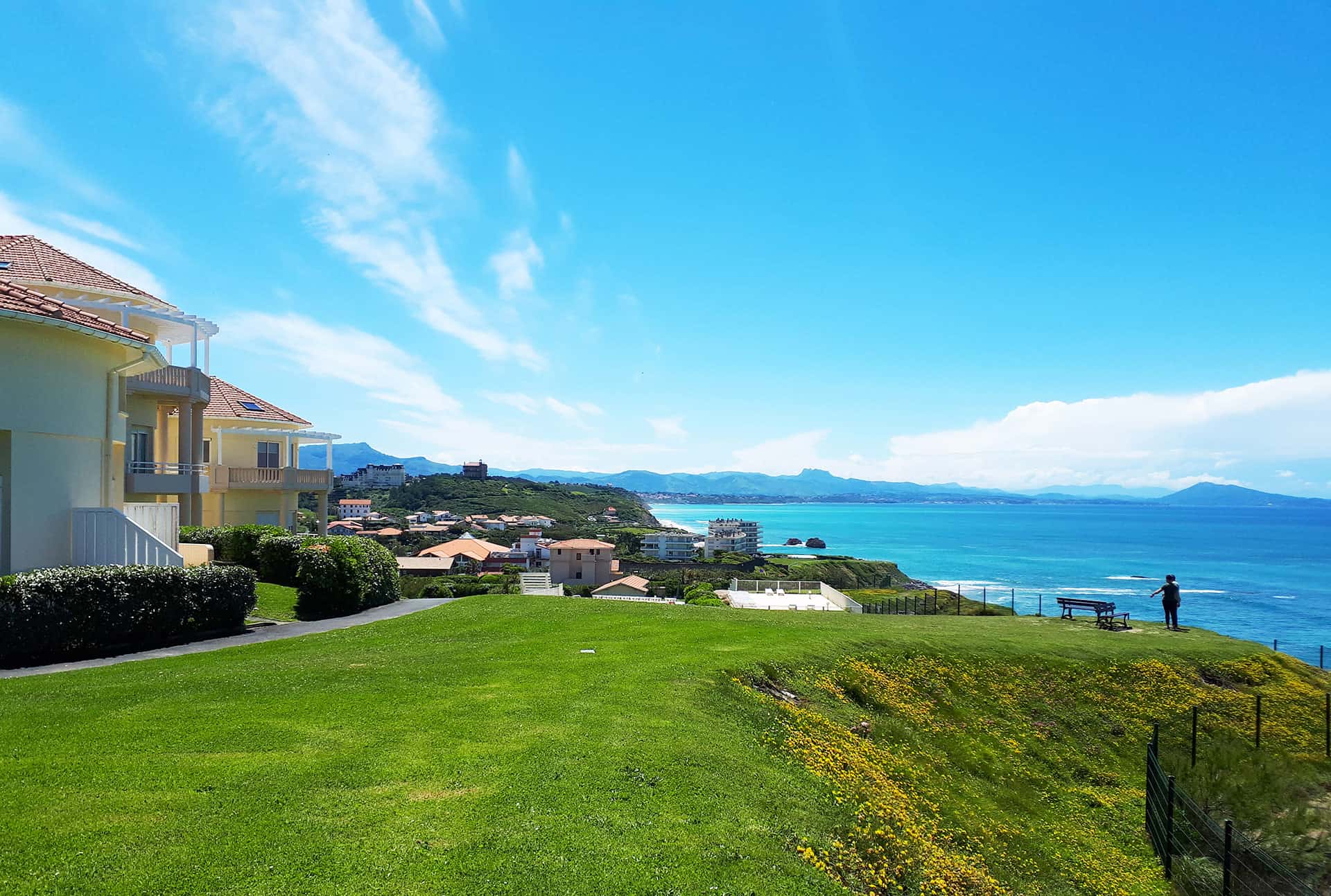 Exemple de vue de la résidence Eugénie à Biarritz Exemple de vue de la résidence Eugénie à Biarritz