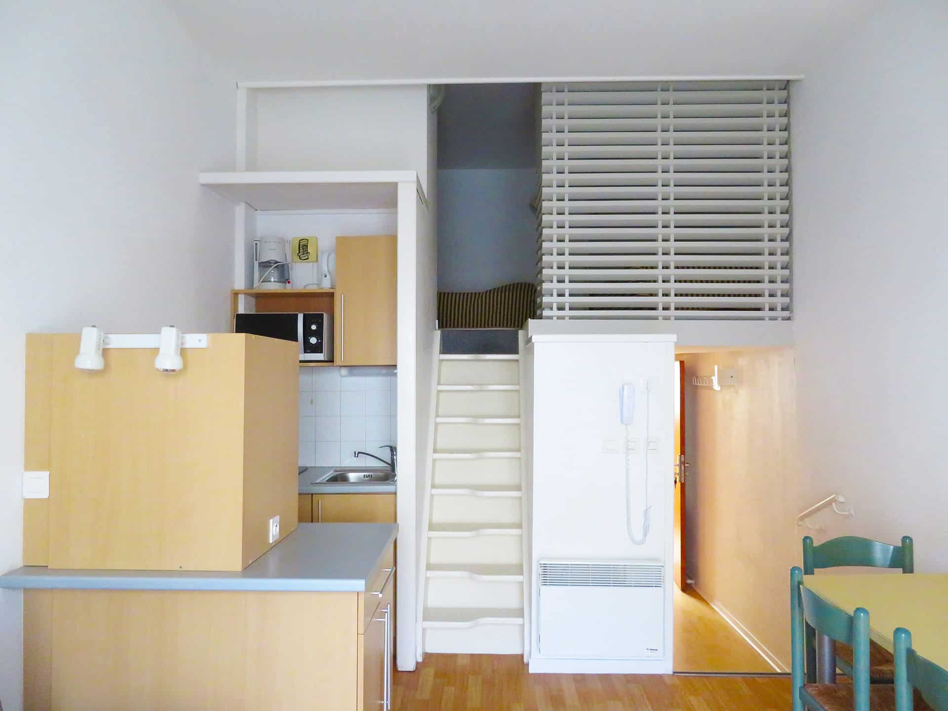 Exemple d'appartement studio 4 personnes de la résidence Eugénie à Biarritz Exemple d'appartement studio 4 personnes de la résidence Eugénie à Biarritz