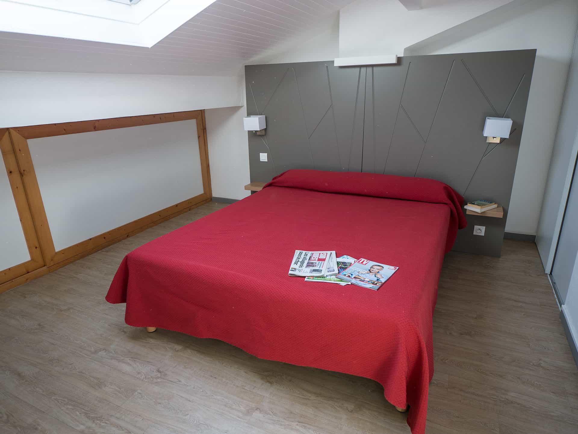 Exemple de chambre de la résidence de vacances Sokoburu à Hendaye Exemple de chambre de la résidence de vacances Sokoburu à Hendaye