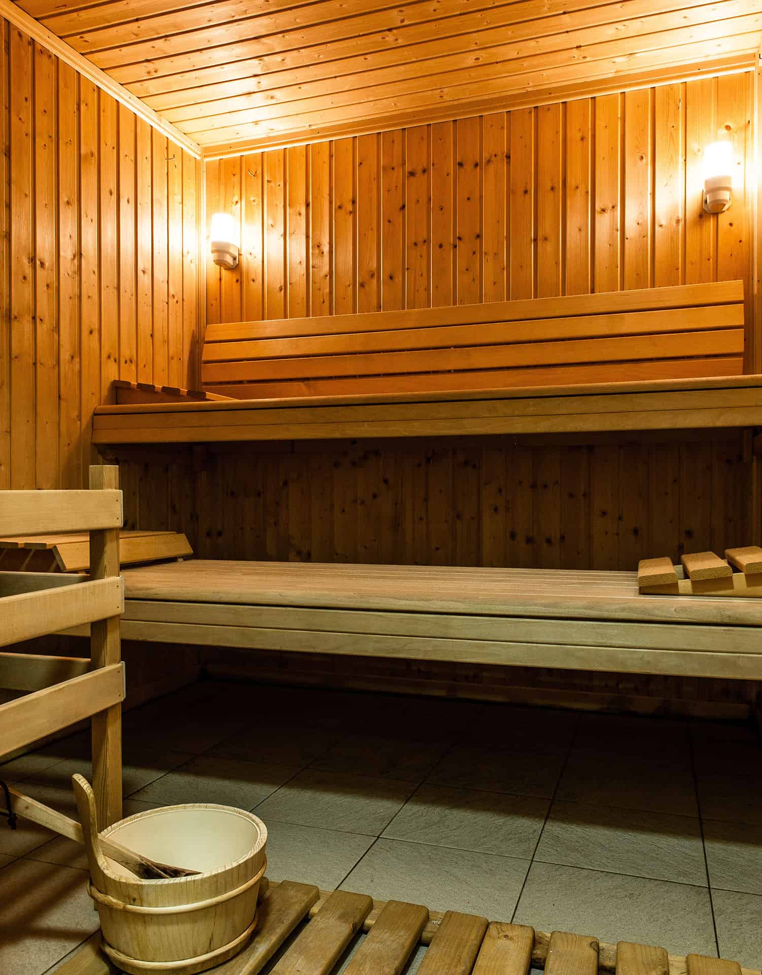 Sauna de la résidence de vacances Le Bois de la Reine à Super-Besse Sauna de la résidence de vacances Le Bois de la Reine à Super-Besse