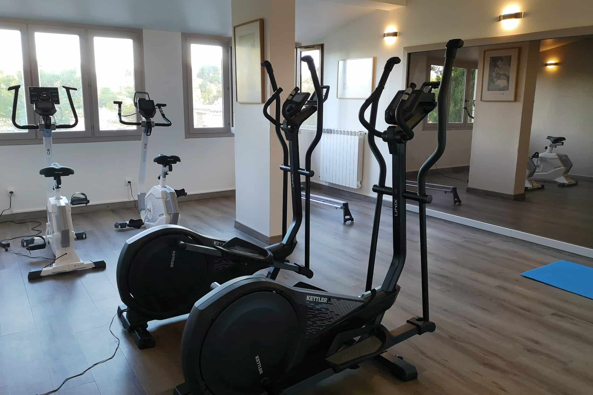Fitness room at the Goélia Les Jardins d'Azur holiday residence in St Raphaël Fitness room at the Goélia Les Jardins d'Azur holiday residence in St Raphaël