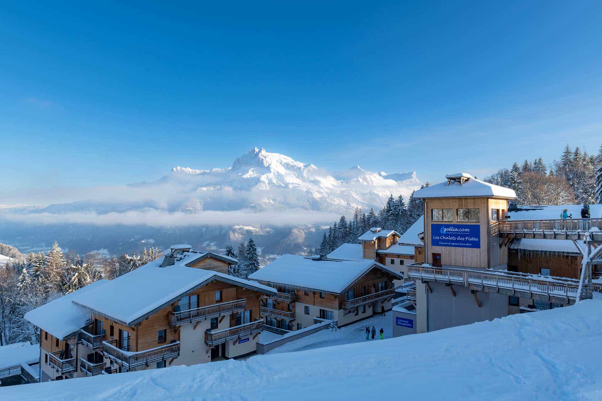 La résidence de vacances Goélia les Chalets des Pistes à Combloux dans les Alpes du Nord La résidence de vacances Goélia les Chalets des Pistes à Combloux dans les Alpes du Nord