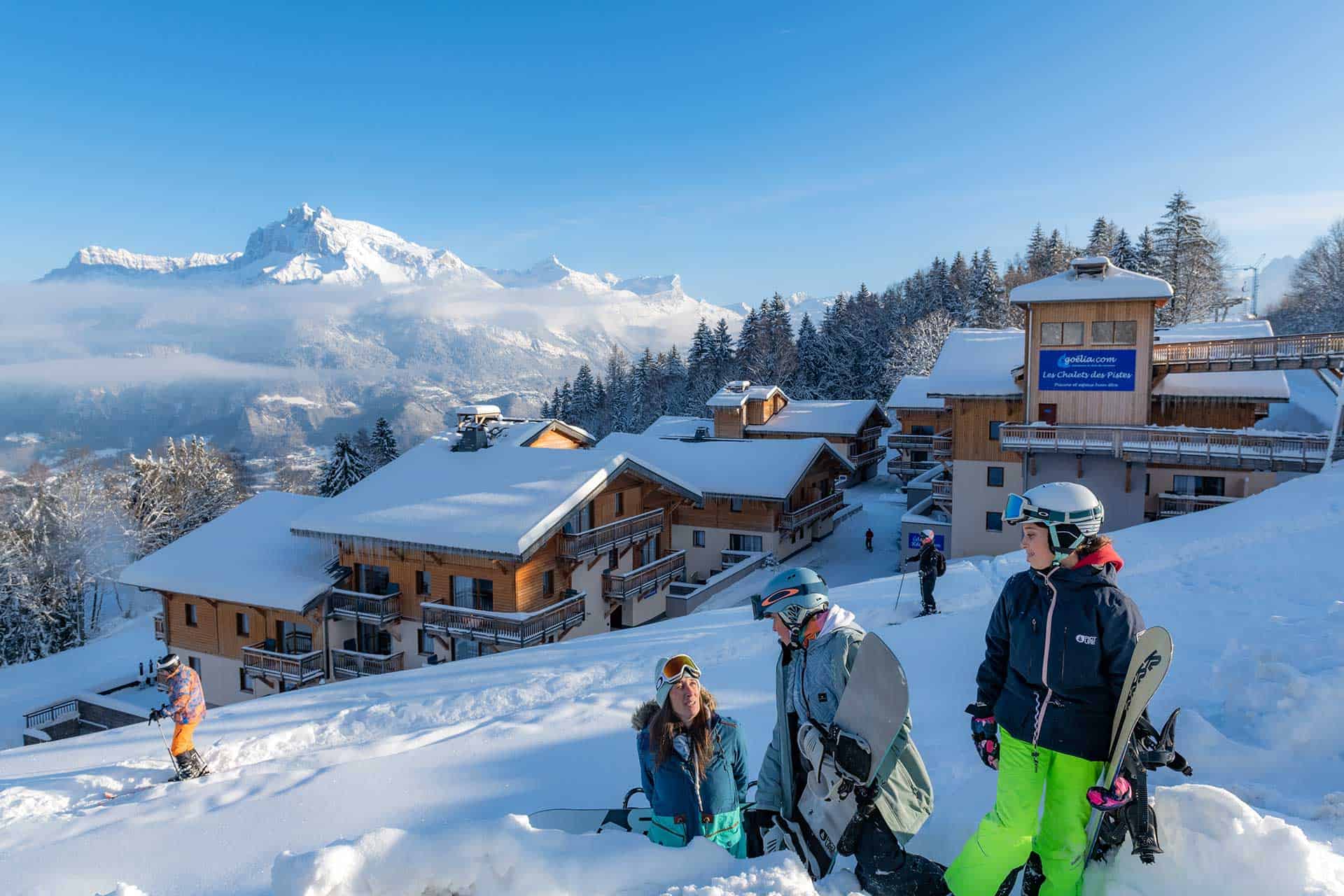 Au pied des pistes, la résidence de vacances Goélia Les Chalets des Pistes à Combloux Au pied des pistes, la résidence de vacances Goélia Les Chalets des Pistes à Combloux