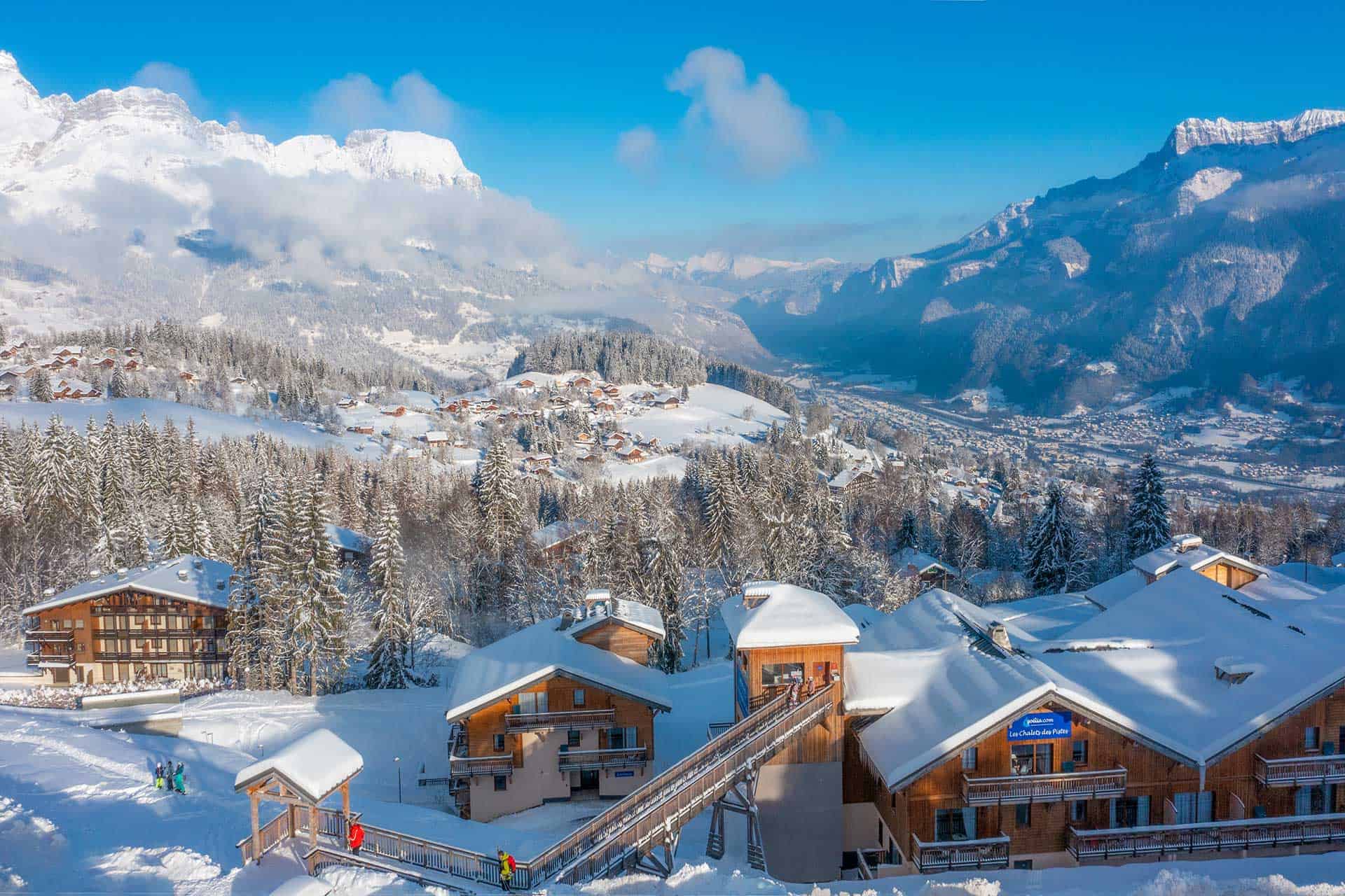 La résidence de vacances Goélia Les Chalets des pistes face au Mont-Blanc à Combloux en Haute-Savoie La résidence de vacances Goélia Les Chalets des pistes face au Mont-Blanc à Combloux en Haute-Savoie