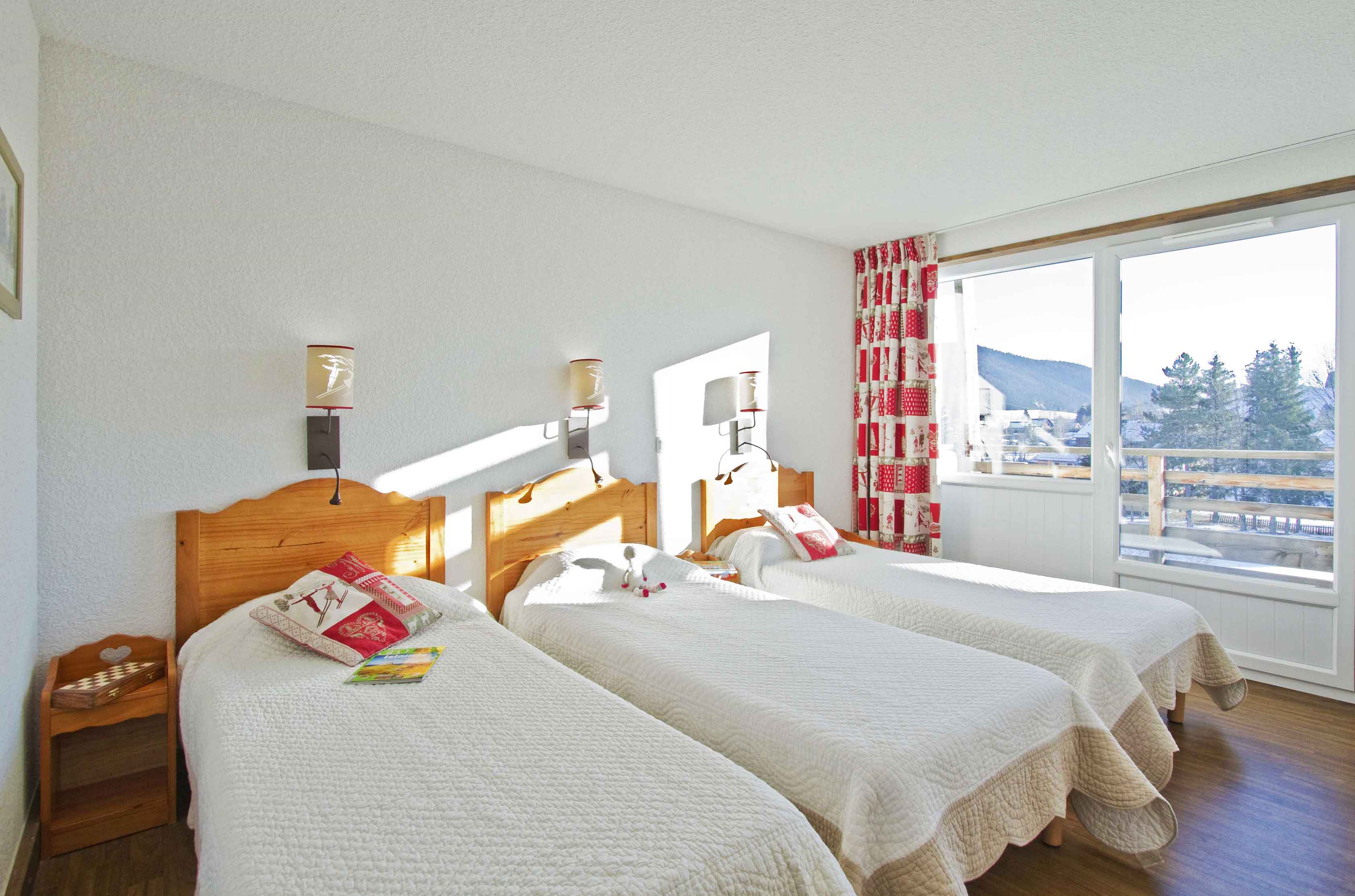 Example of the room of a flat at the Goélia Le Sornin holiday residence in Autrans en Vercors Example of the room of a flat at the Goélia Le Sornin holiday residence in Autrans en Vercors