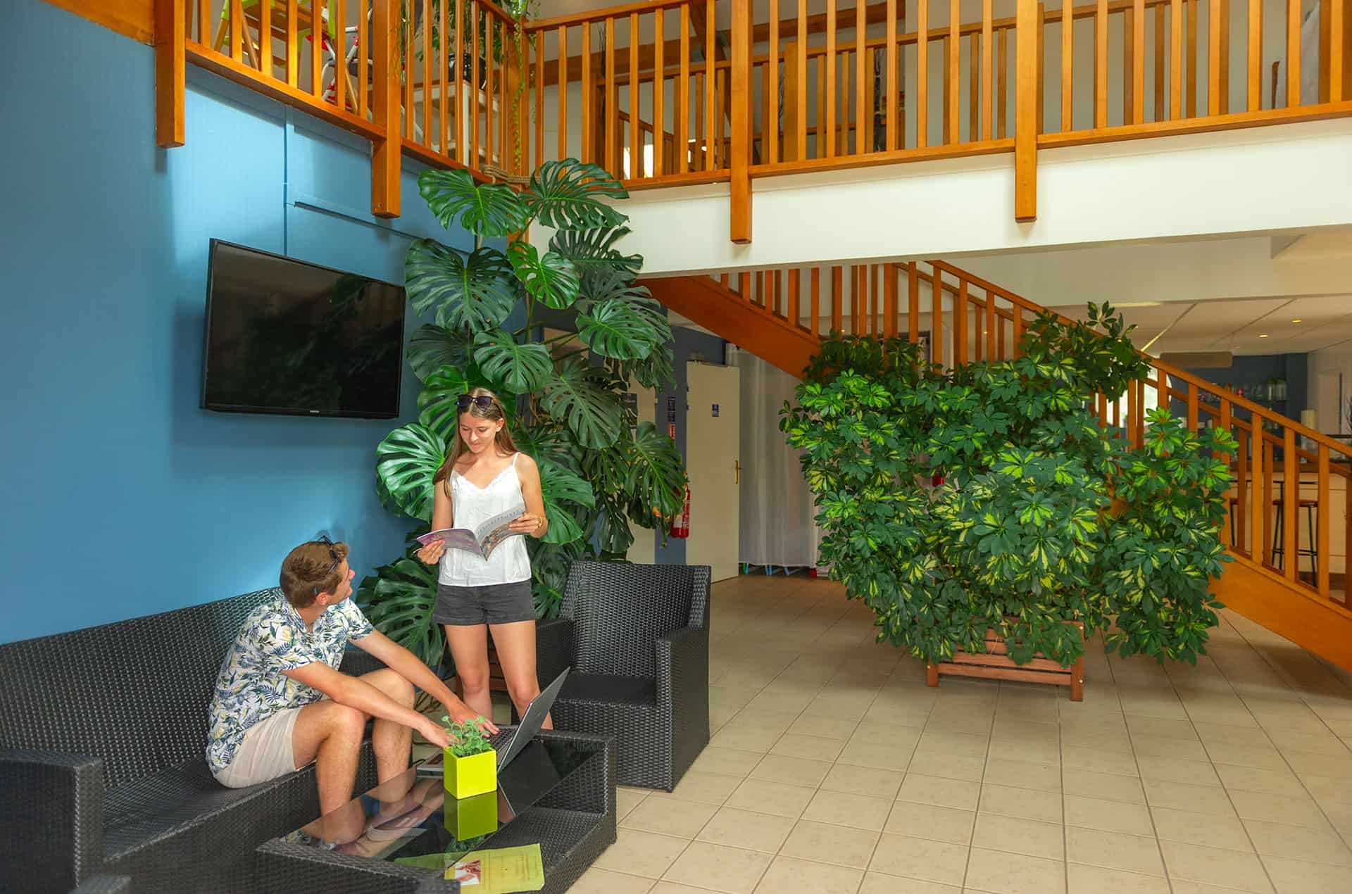 Espace accueil de la résidence de vacances Goélia Les Portes d'Honfleur en Normandie Espace accueil de la résidence de vacances Goélia Les Portes d'Honfleur en Normandie