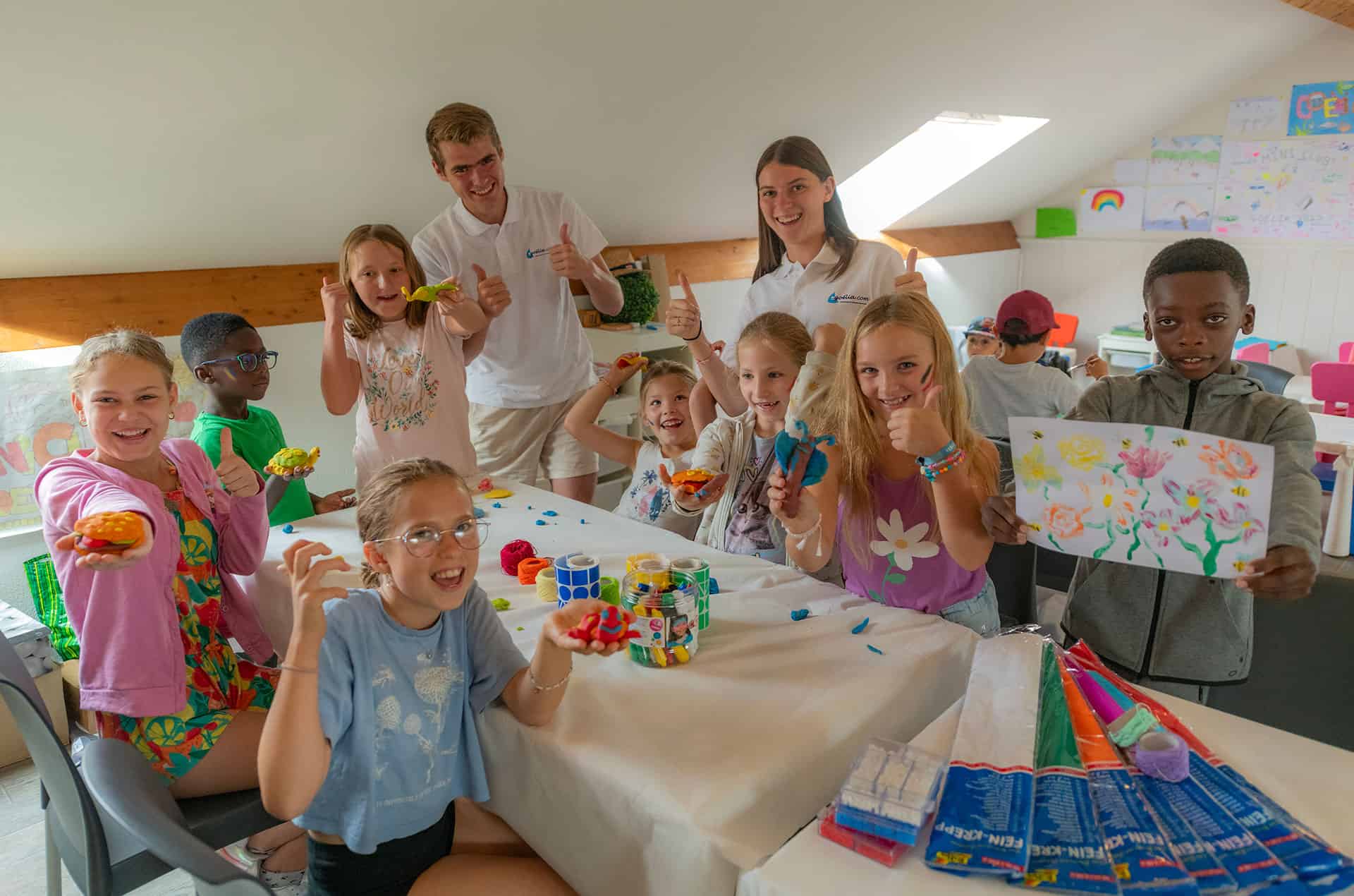Exemple d'activités du club enfants (juillet - août) au sein de la résidence de vacances Goélia Les Portes d'Honfleur à proximité d'Honfleur en Normandie Exemple d'activités du club enfants (juillet - août) au sein de la résidence de vacances Goélia Les Portes d'Honfleur à proximité d'Honfleur en Normandie