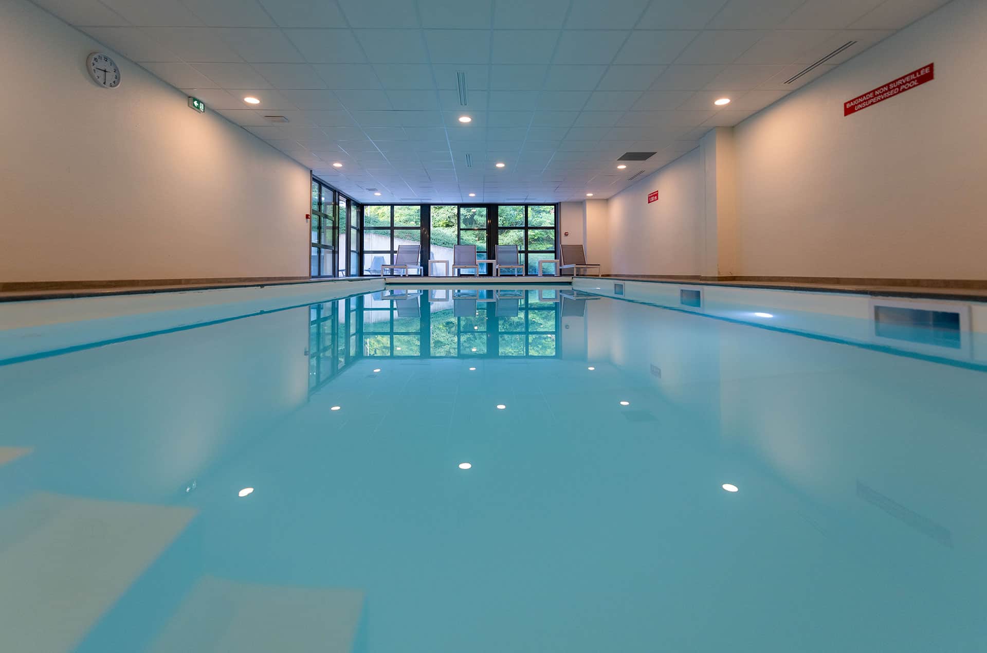 Piscine intérieure de la résidence de vacances Goélia Le Domaine du Golf à Ammerschwihr / Colmar Piscine intérieure de la résidence de vacances Goélia Le Domaine du Golf à Ammerschwihr / Colmar