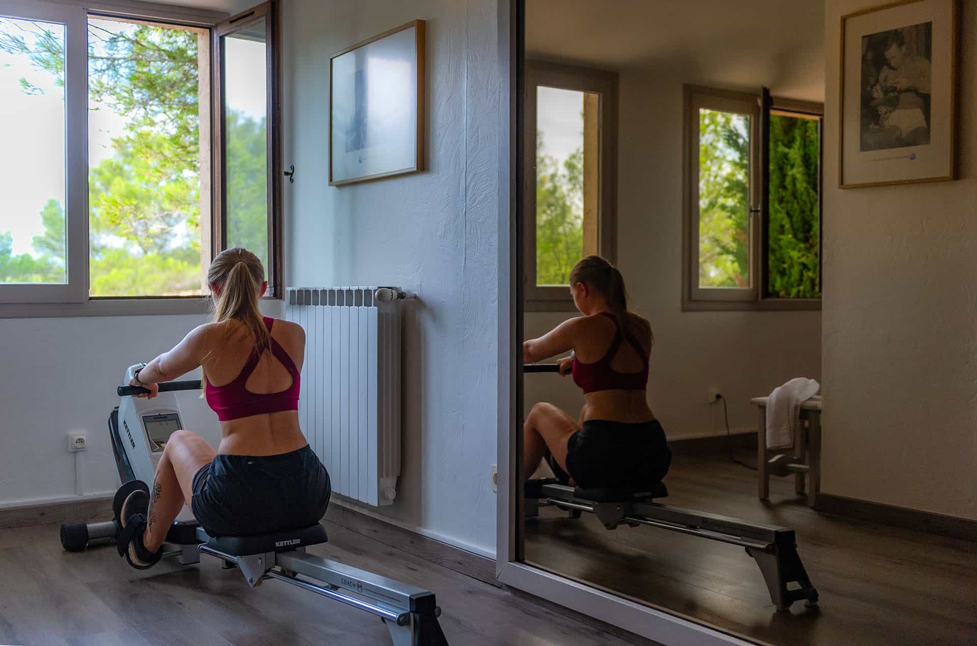 Fitness room at the Goélia Les Jardins d'Azur holiday residence in St Raphaël on the Côte d'Azur Fitness room at the Goélia Les Jardins d'Azur holiday residence in St Raphaël on the Côte d'Azur