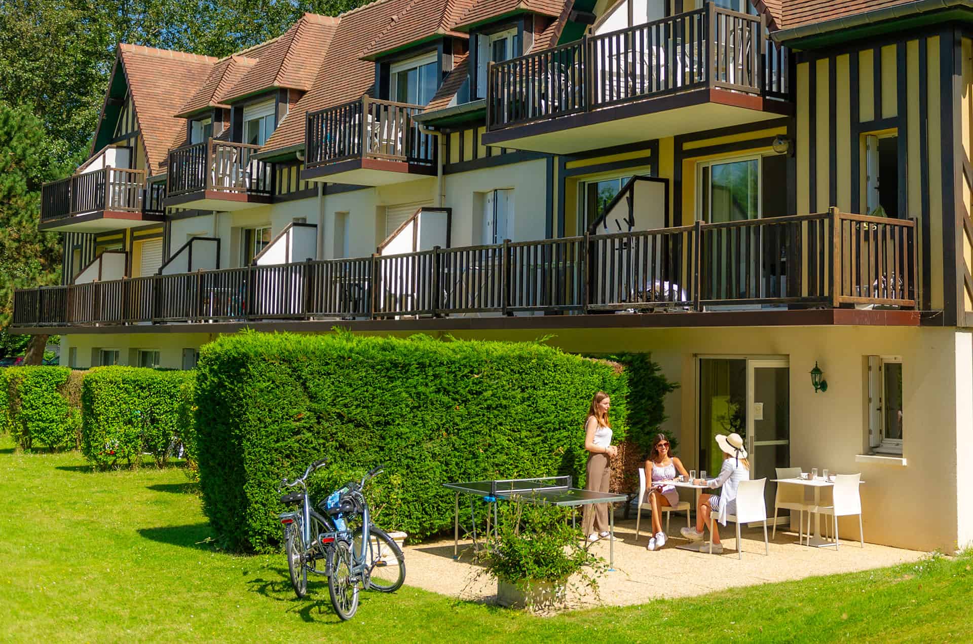 Exemple de logements de la résidence de vacances Goélia Green Panorama à Cabourg en Normandie Exemple de logements de la résidence de vacances Goélia Green Panorama à Cabourg en Normandie