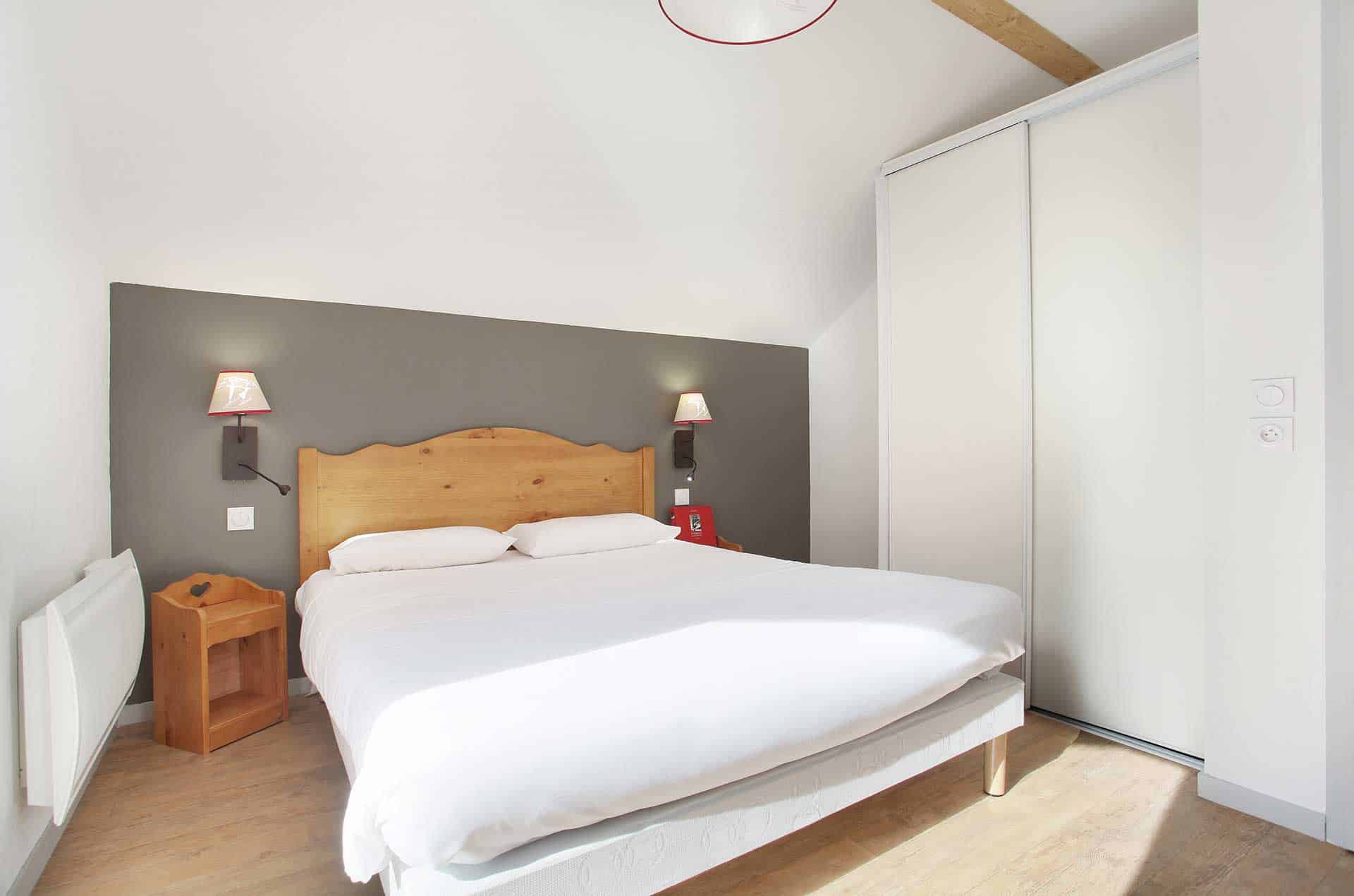 Exemple de chambre de la résidence de vacances Goélia Le Crystal à Vaujany Exemple de chambre de la résidence de vacances Goélia Le Crystal à Vaujany