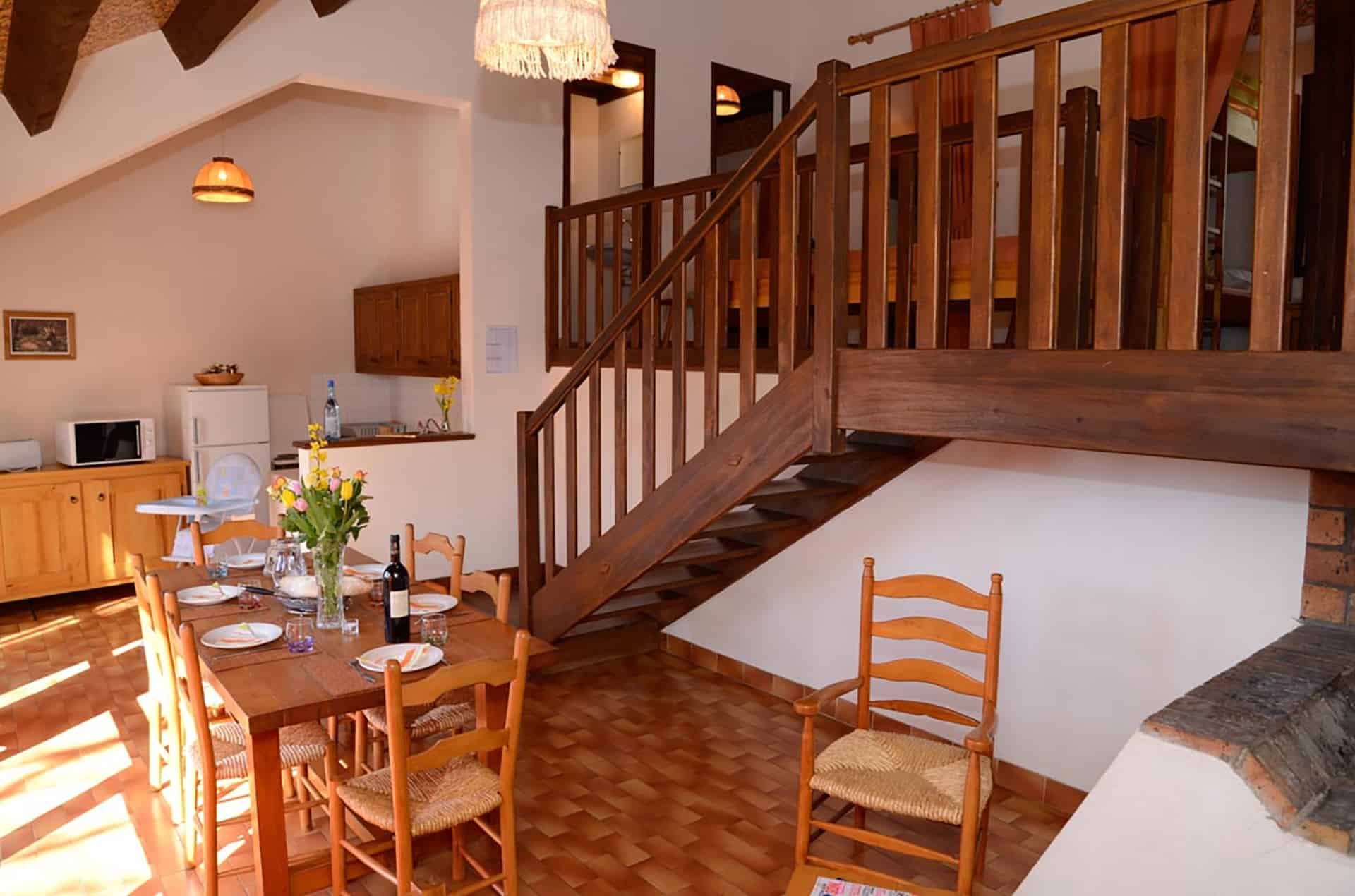 Intérieur d'un gîte de la résidence de tourisme Les Hauts de St Privat à Saint-Privat-de-Vallongue Intérieur d'un gîte de la résidence de tourisme Les Hauts de St Privat à Saint-Privat-de-Vallongue
