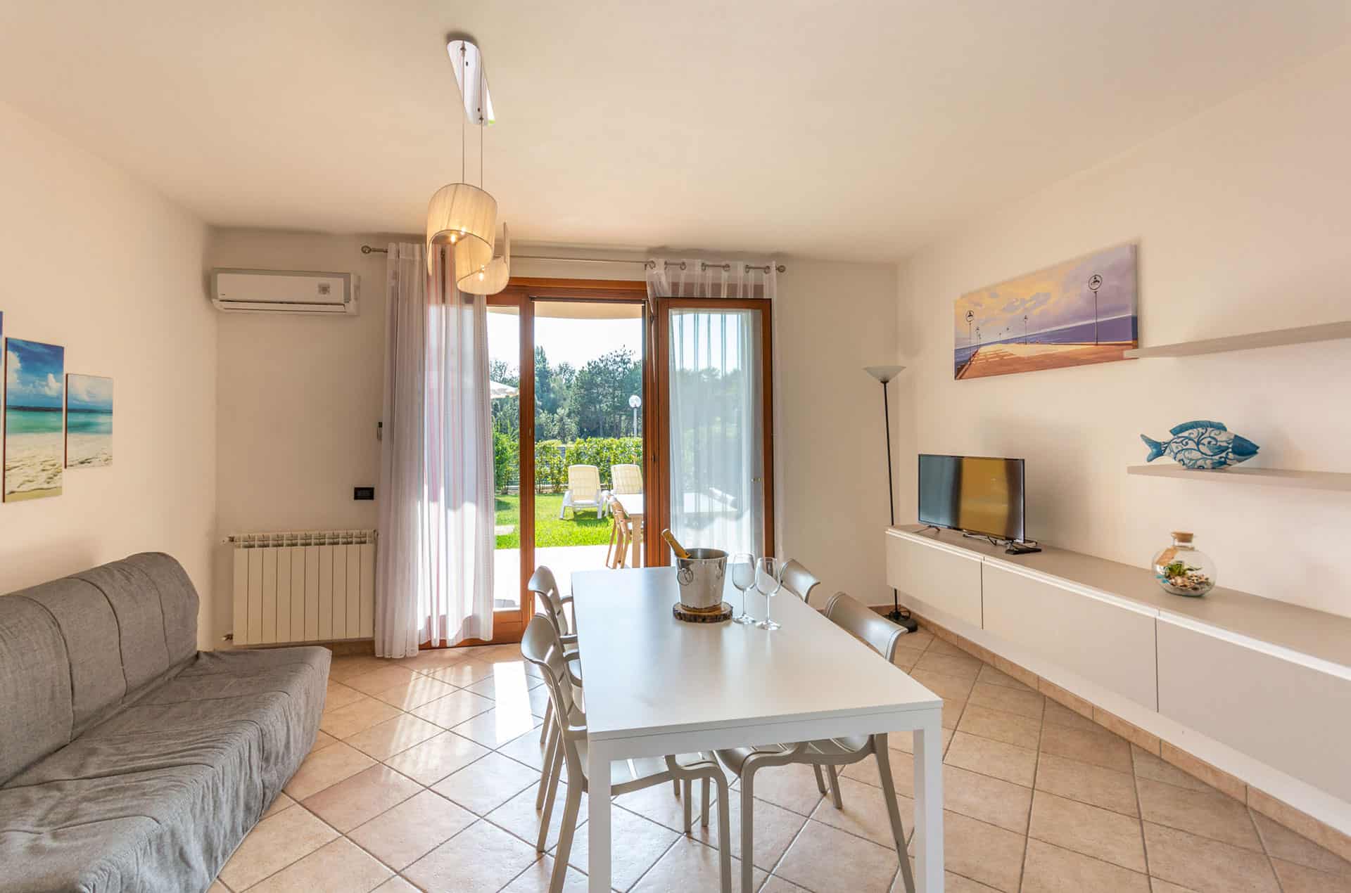 Exemple de salon d'un S3 dans la résidence vacances Albarella en Italie Exemple de salon d'un S3 dans la résidence vacances Albarella en Italie
