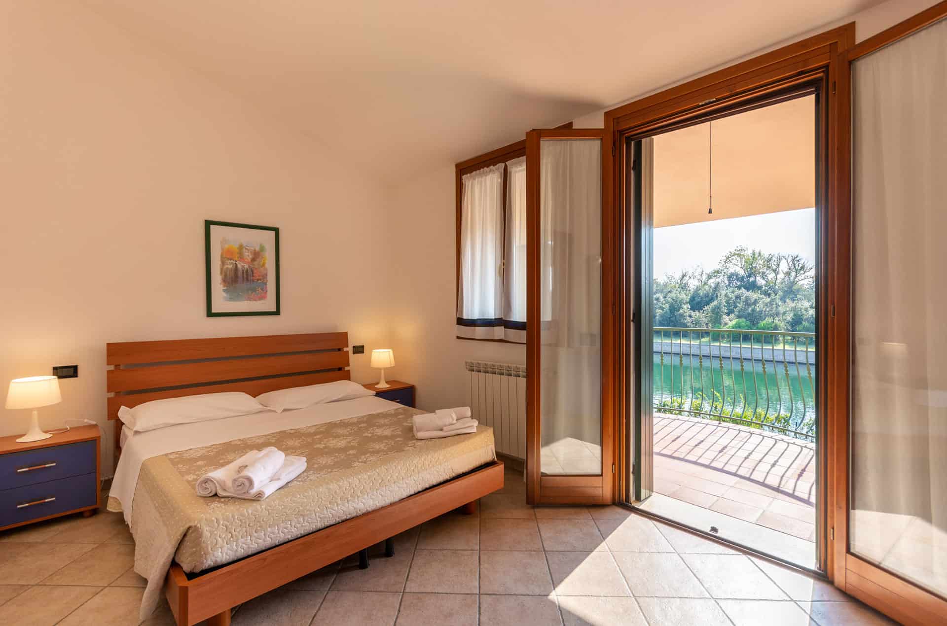 Exemple de chambre d'un S3 dans la résidence vacances Albarella en Italie Exemple de chambre d'un S3 dans la résidence vacances Albarella en Italie