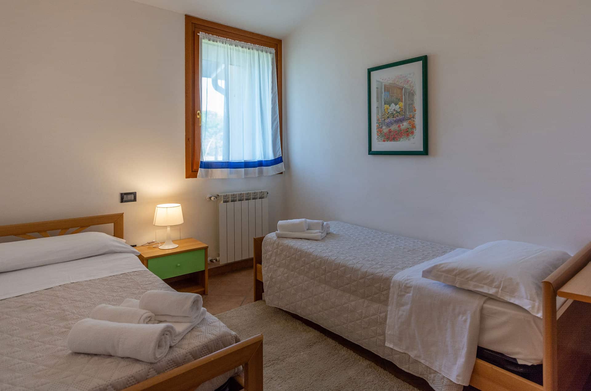Exemple de chambre d'un S3 dans la résidence vacances Albarella en Italie Exemple de chambre d'un S3 dans la résidence vacances Albarella en Italie
