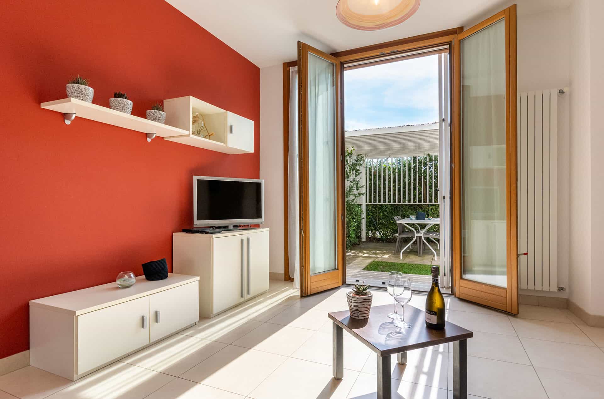 Exemple de salon d'un S3M dans la résidence vacances Albarella en Italie Exemple de salon d'un S3M dans la résidence vacances Albarella en Italie