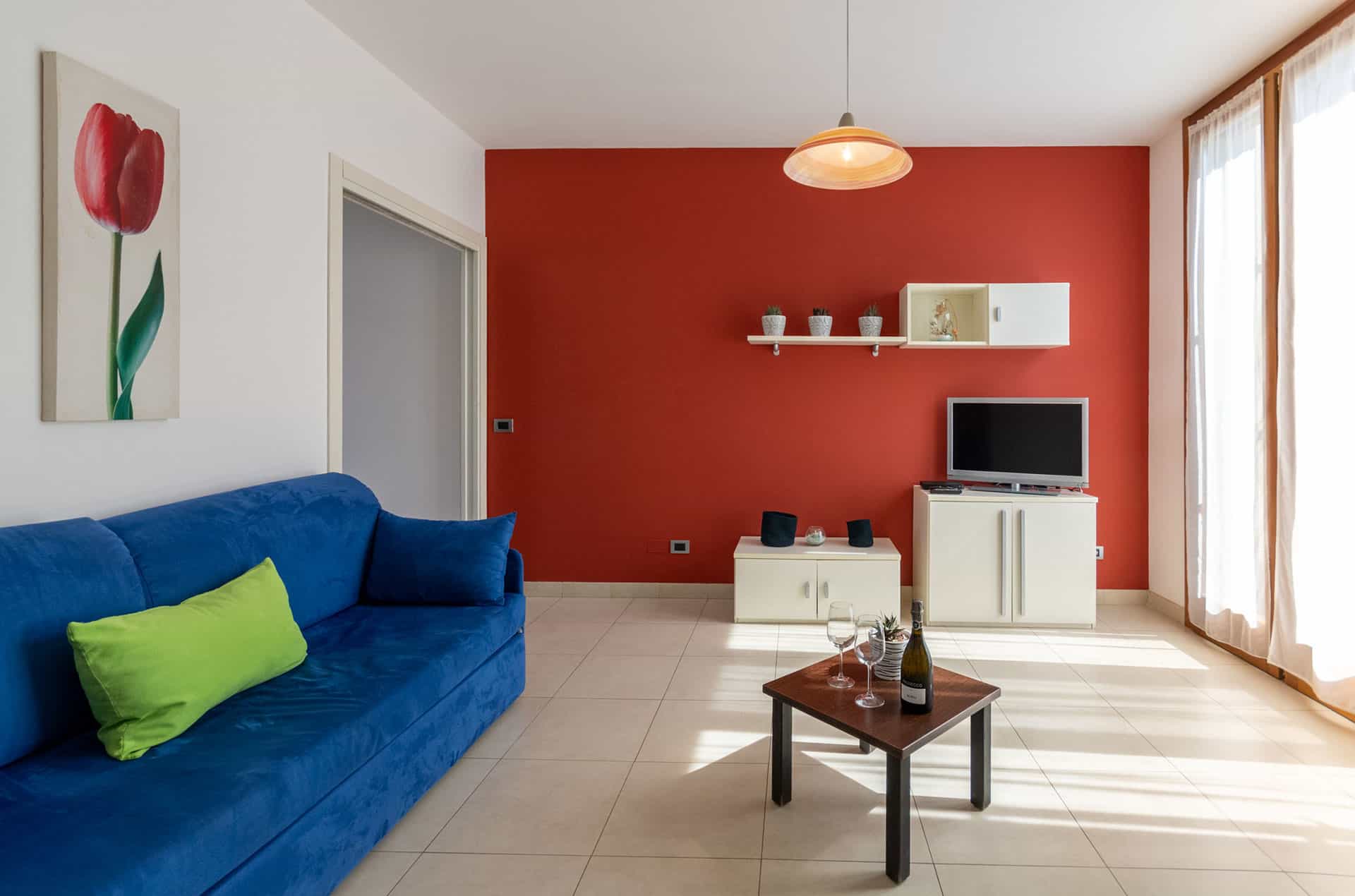 Exemple de salon d'un S3M dans la résidence vacances Albarella en Italie Exemple de salon d'un S3M dans la résidence vacances Albarella en Italie