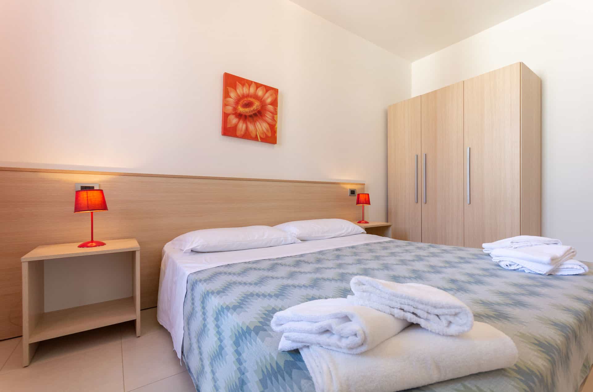 Exemple de chambre d'un S3M dans la résidence vacances Albarella en Italie Exemple de chambre d'un S3M dans la résidence vacances Albarella en Italie