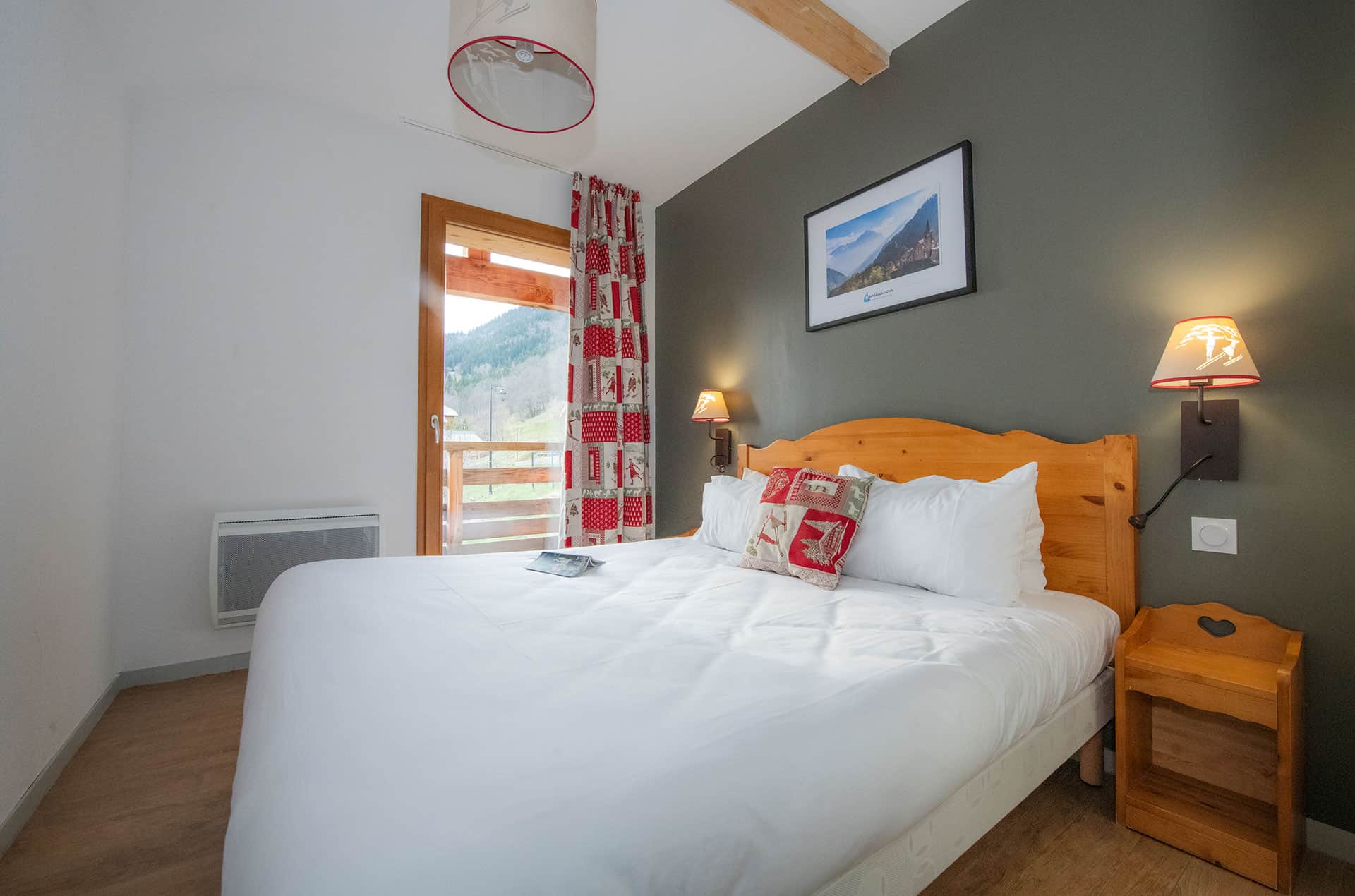 Exemple de chambre de la résidence de vacances Goélia Le Crystal à Vaujany Exemple de chambre de la résidence de vacances Goélia Le Crystal à Vaujany