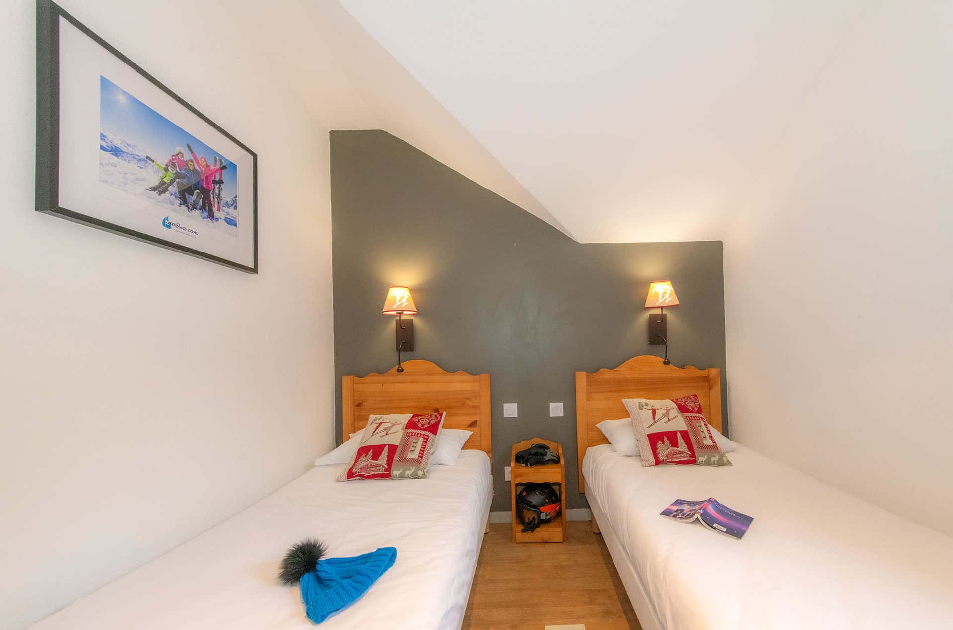 Exemple de chambre de la résidence de vacances Goélia Le Crystal à Vaujany Exemple de chambre de la résidence de vacances Goélia Le Crystal à Vaujany