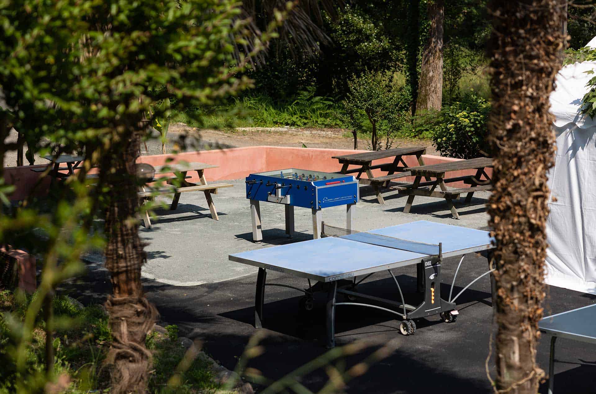 Espace jeux de la résidence de vacances les collines Iduki à la Bastide de Clairence proche d'Espelette Espace jeux de la résidence de vacances les collines Iduki à la Bastide de Clairence proche d'Espelette