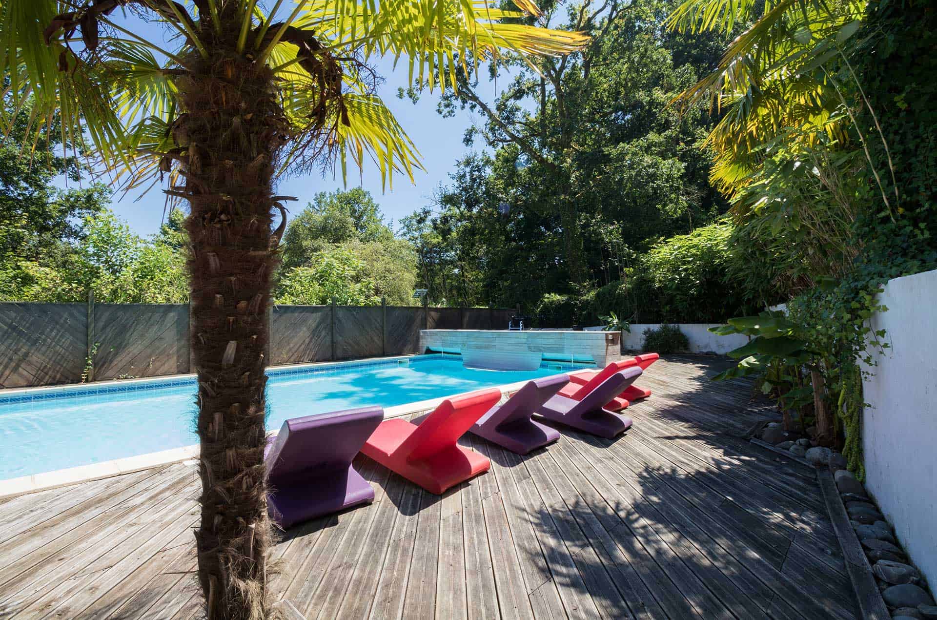 Piscine de la résidence de vacances les collines Iduki à la Bastide de Clairence proche d'Espelette Piscine de la résidence de vacances les collines Iduki à la Bastide de Clairence proche d'Espelette