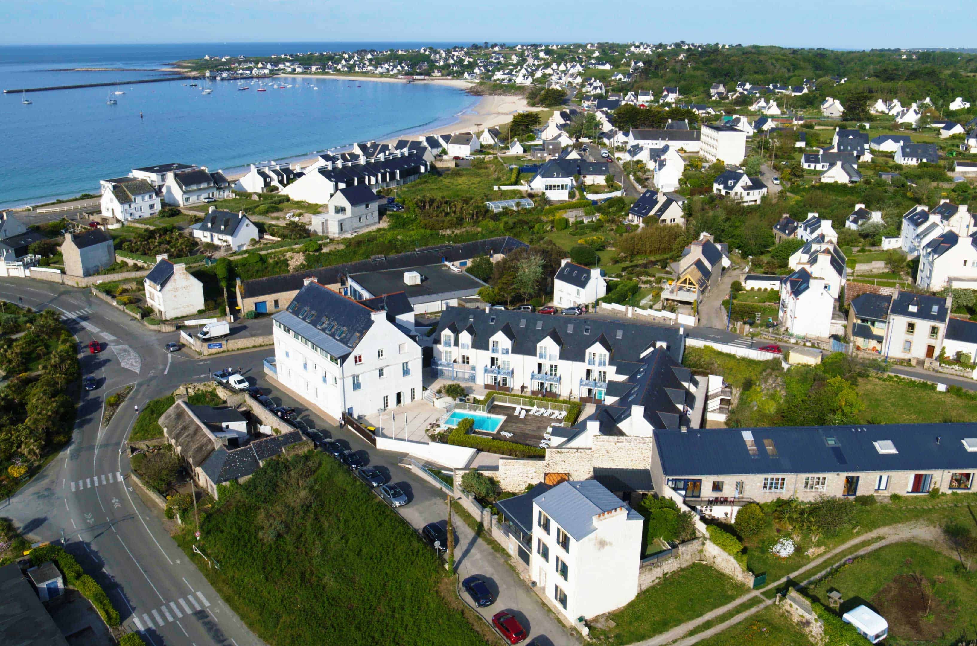 Vue aérienne de la résidence de vacances Goélia An Douar à Audierne Vue aérienne de la résidence de vacances Goélia An Douar à Audierne