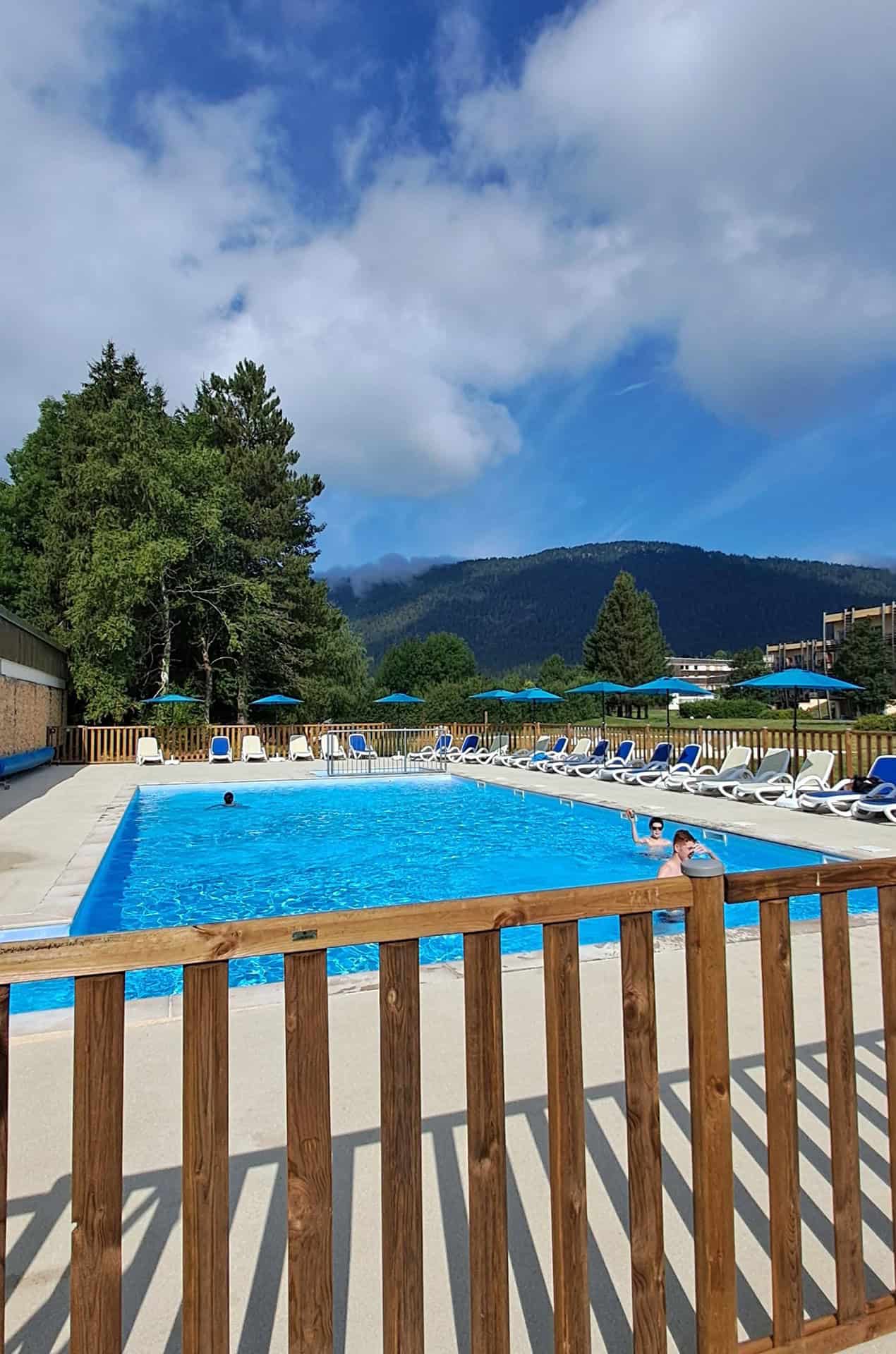 Heated swimming pool at the Le Sornin holiday residence in Autrans en Vercors, Isère Heated swimming pool at the Le Sornin holiday residence in Autrans en Vercors, Isère