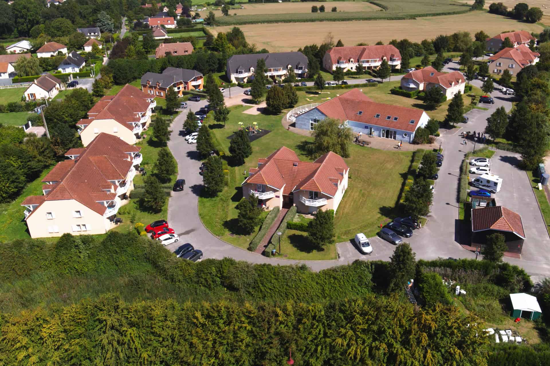 Extérieur de la résidence de vacances Goélia Les Portes d'Honfleur à Boulleville 