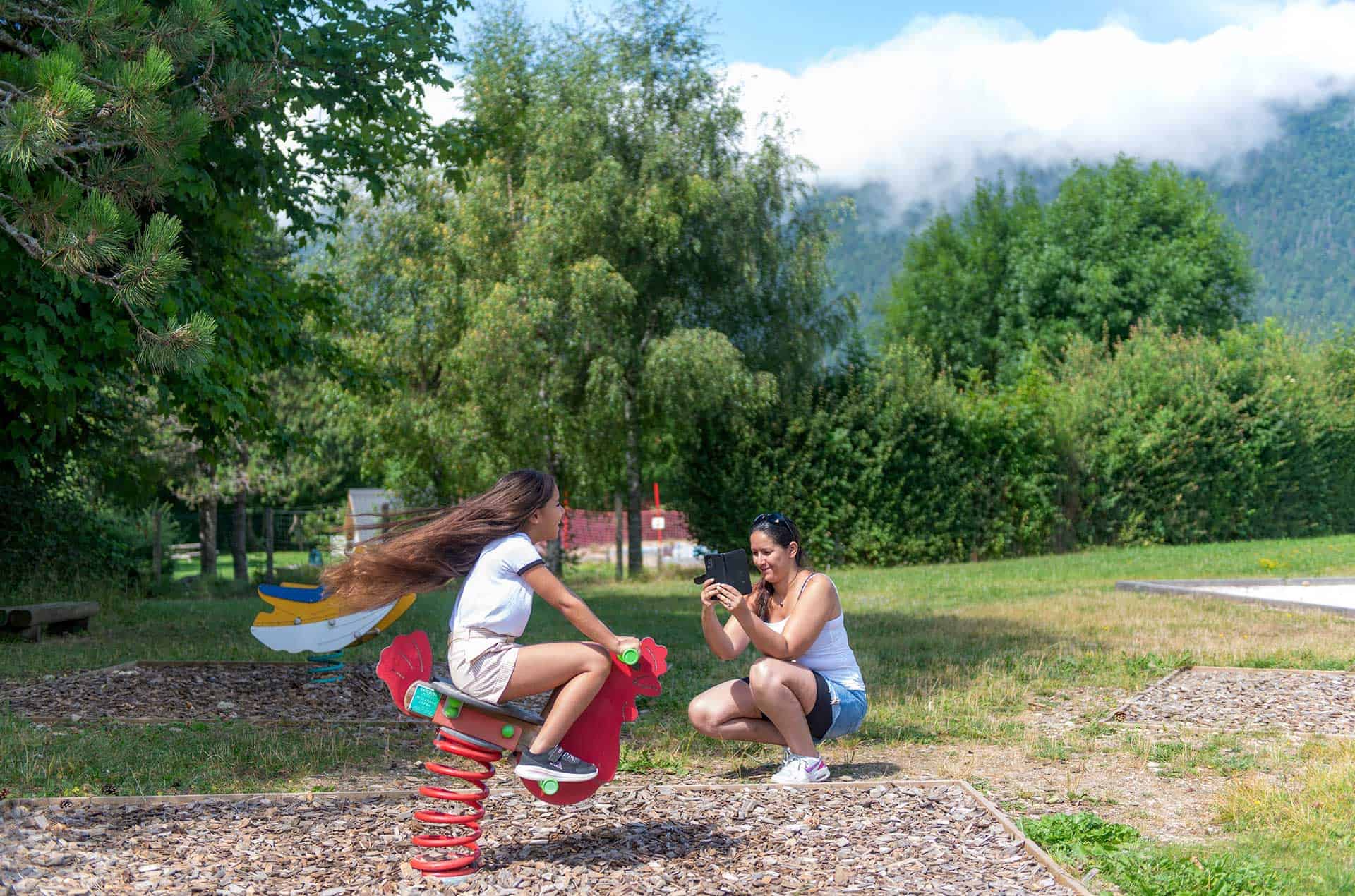 Children's games at the Goélia Le Sornin holiday residence in Autrans en Vercors  Children's games at the Goélia Le Sornin holiday residence in Autrans en Vercors