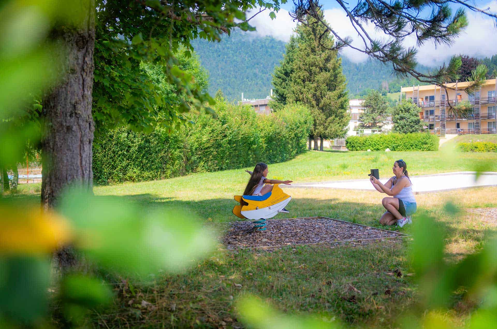 Children's games at the Goélia Le Sornin holiday residence in Autrans en Vercors  Children's games at the Goélia Le Sornin holiday residence in Autrans en Vercors