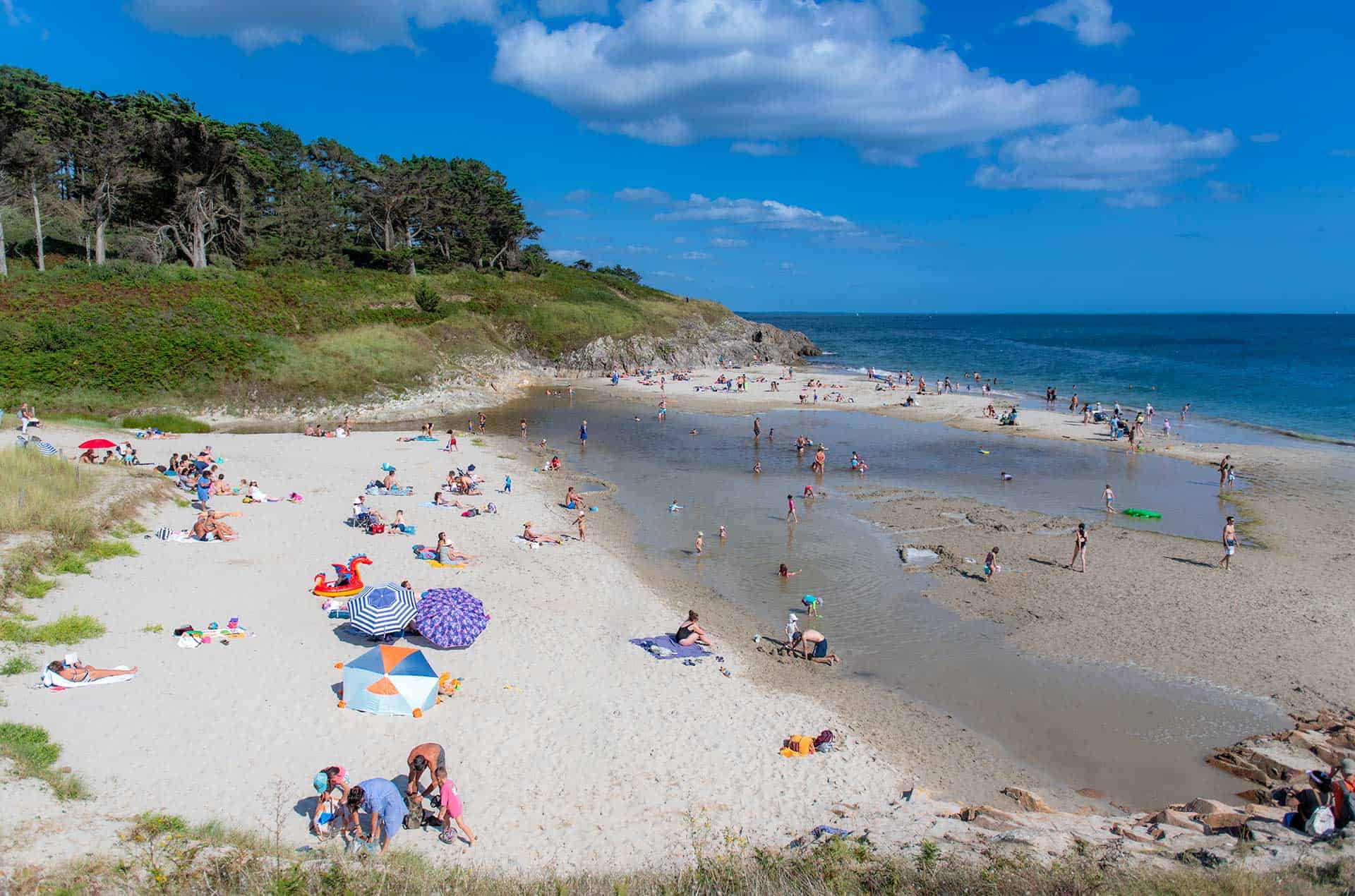 La plage de Tahiti à proximité de Pont Aven La plage de Tahiti à proximité de Pont Aven