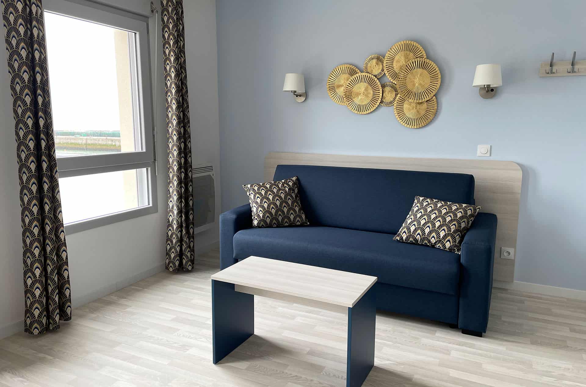 Exemple d'un appartement 2 pièces 4 personnes côté parking de la résidence de vacances Goélia Le Phare au Tréport Exemple d'un appartement 2 pièces 4 personnes côté parking de la résidence de vacances Goélia Le Phare au Tréport