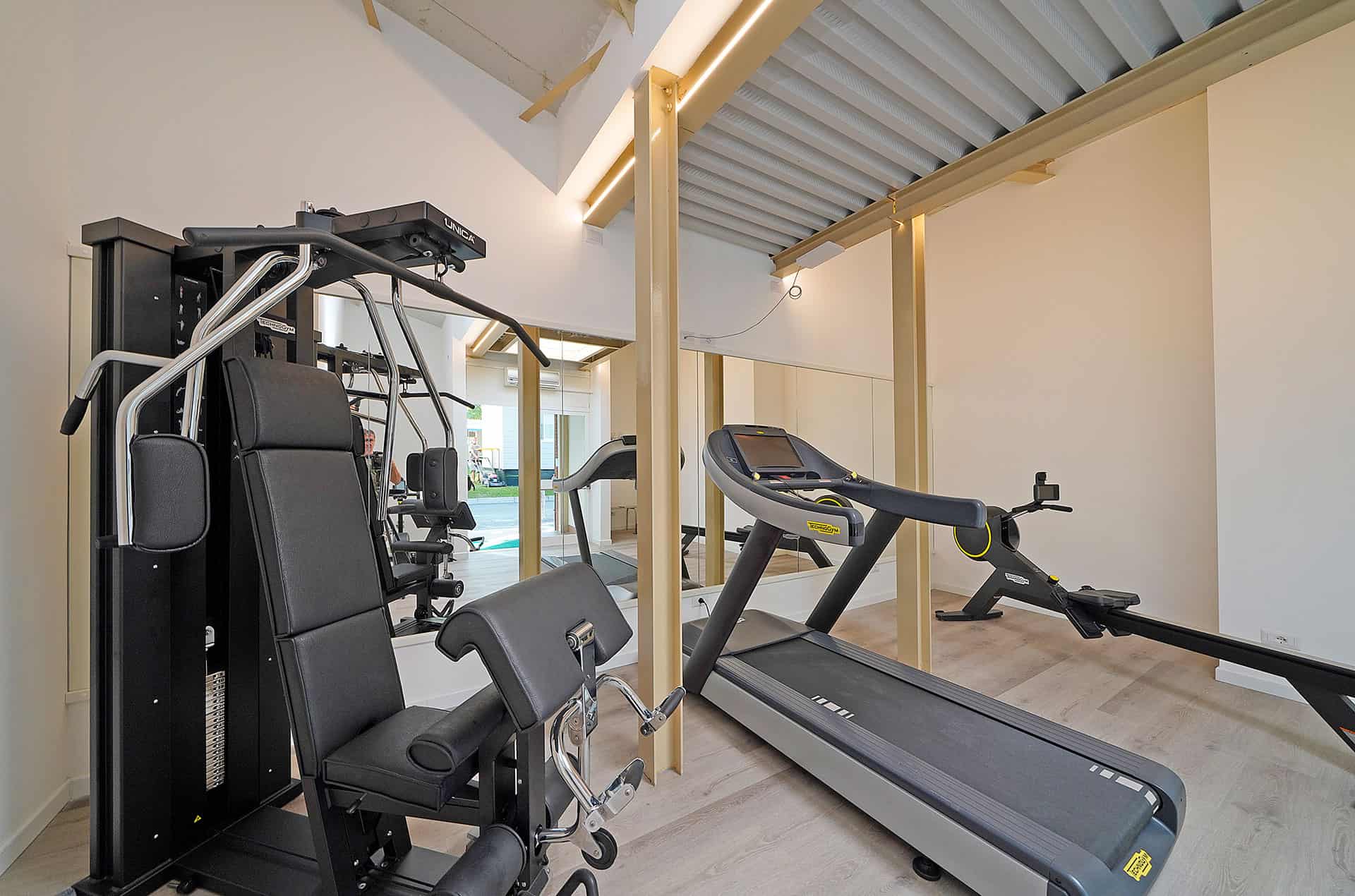 Espace fitness du camping San Francesco Village à Desenzano del Garda Espace fitness du camping San Francesco Village à Desenzano del Garda