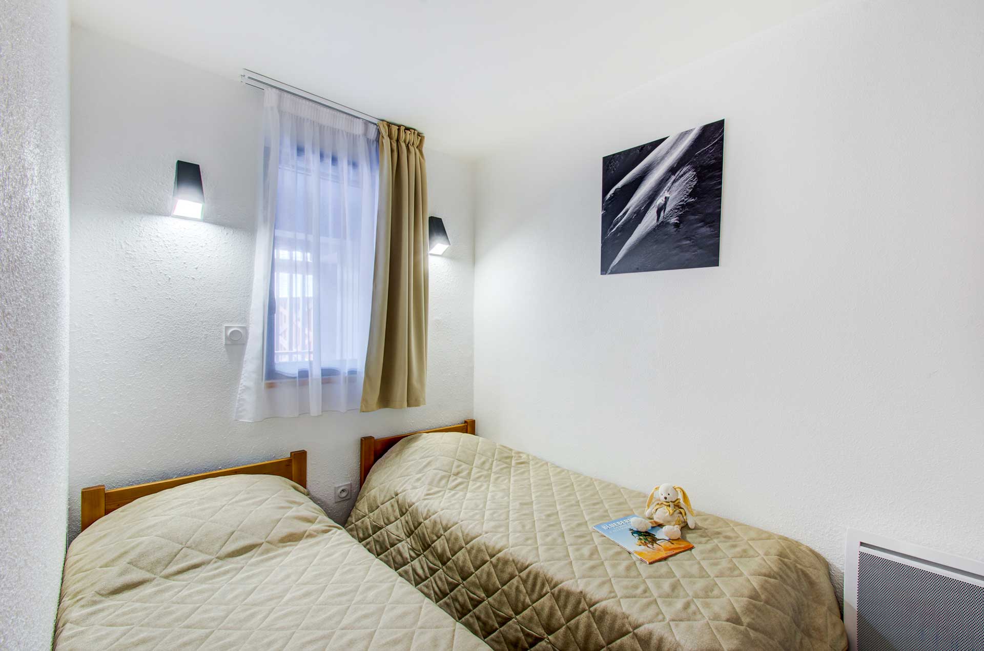 Exemple de chambre de la résidence de vacances Privilège à Peyragudes