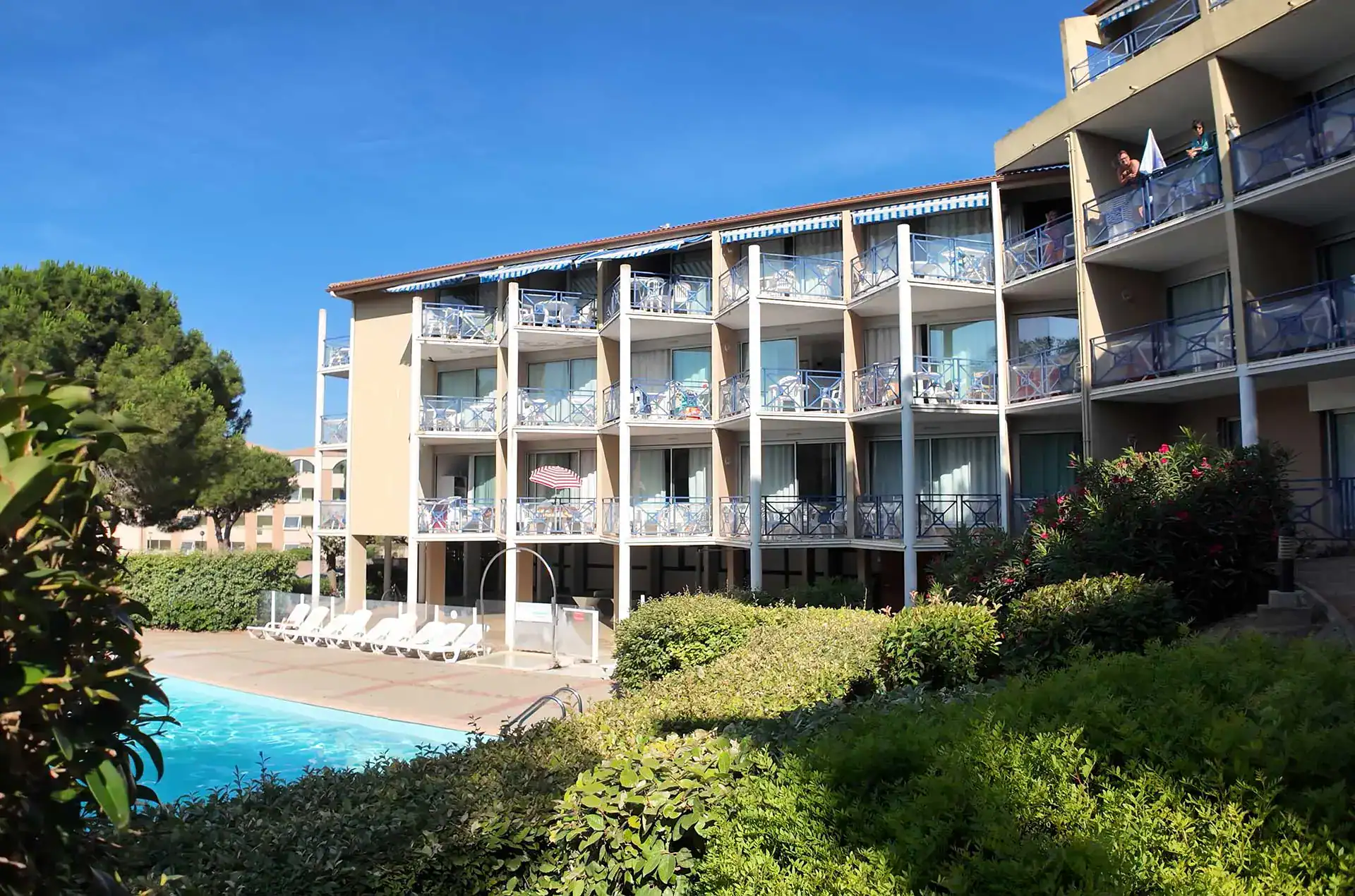 La résidence de vacances Goélia Arcadius à Balaruc les Bains