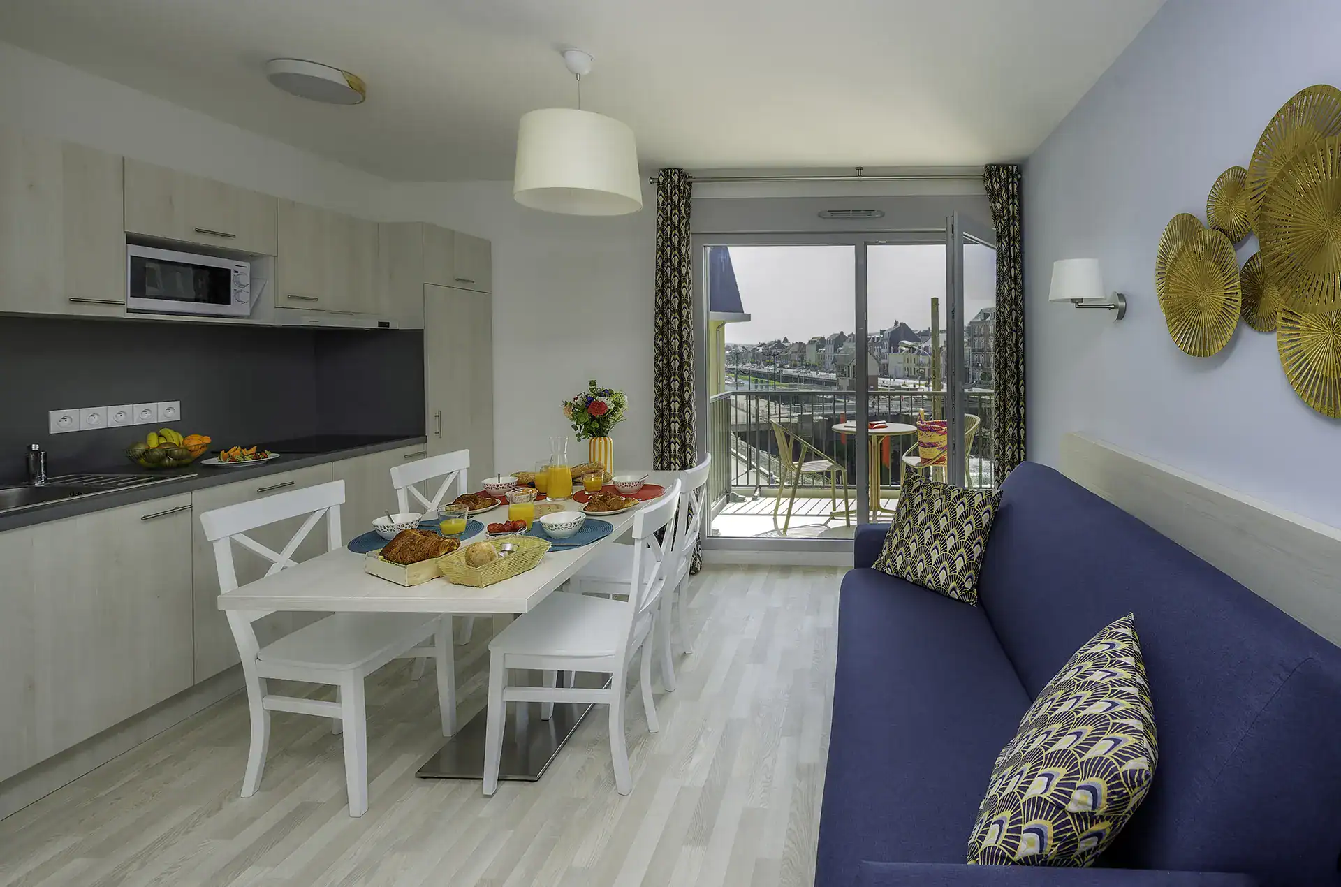 Exemple d'appartement de la résidence de vacances Le Phare au Tréport en Normandie