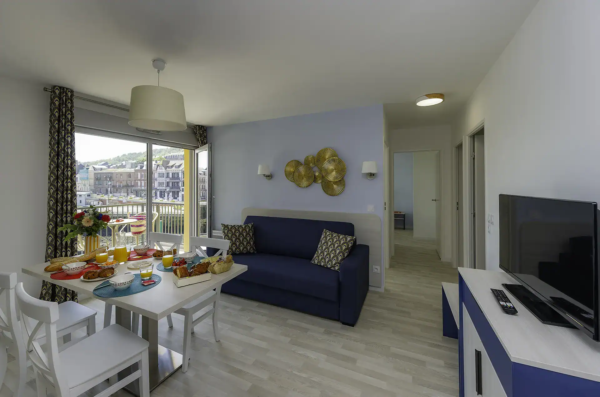 Exemple d'appartement de la résidence de vacances Le Phare au Tréport en Normandie